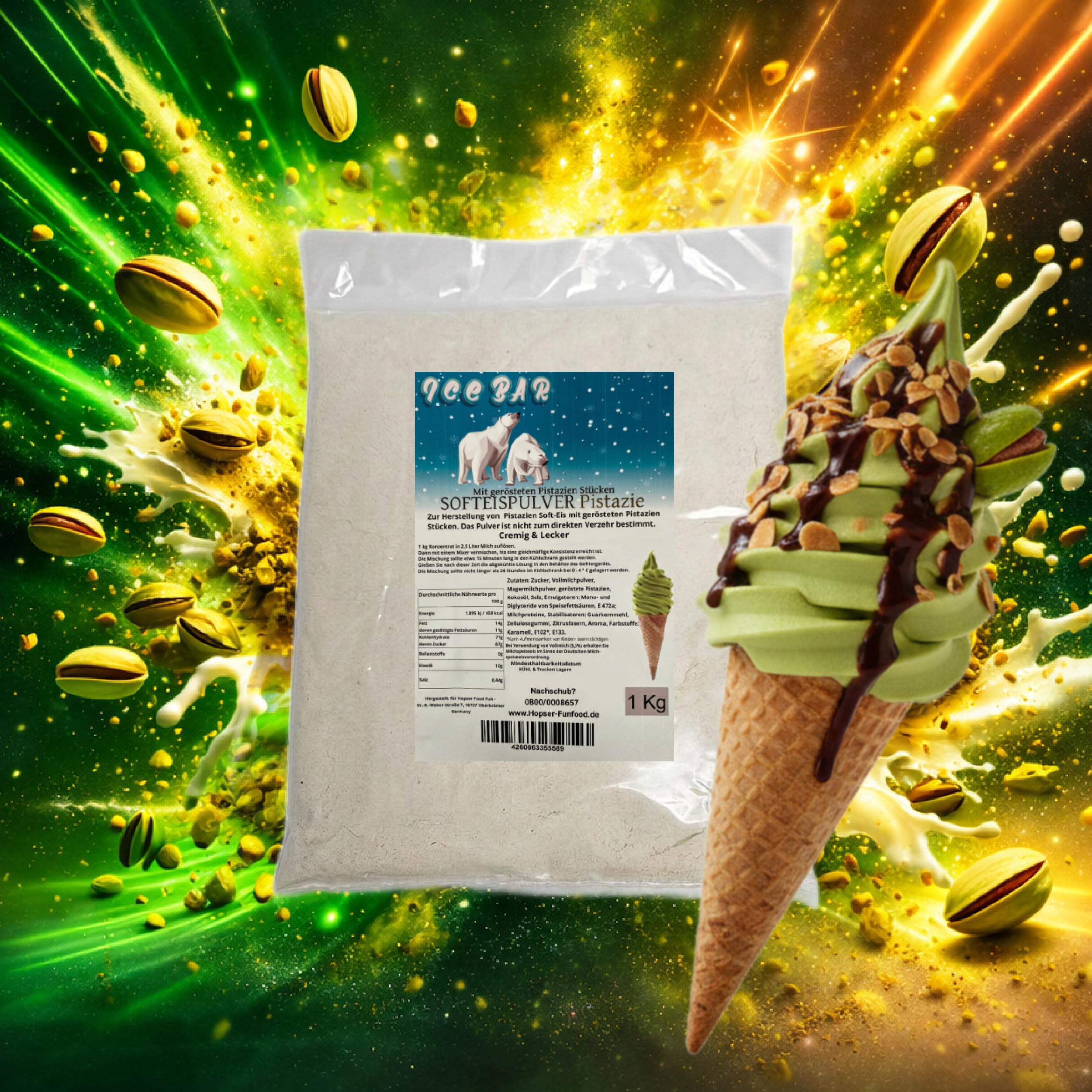 Ice Bär Softeispulver (Vanille)