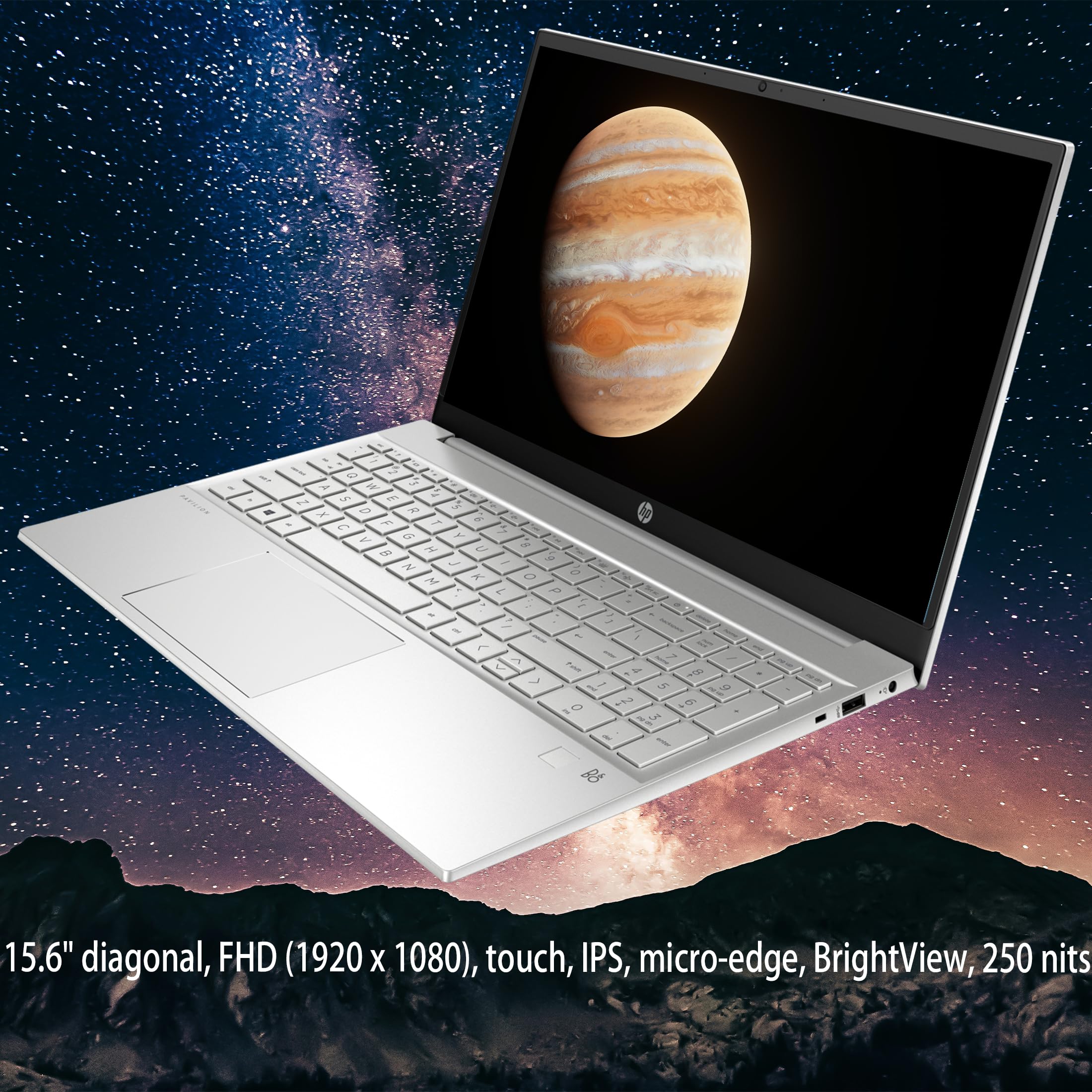 HP 15.6" FHD Laptop 2026 Edition with Copilot AI, 16GB RAM, 256GB SSD, Intel Processor, Long Battery Life, Lightweight 3.64 lbs, Microsoft 365, Windows 11 for Students & Office