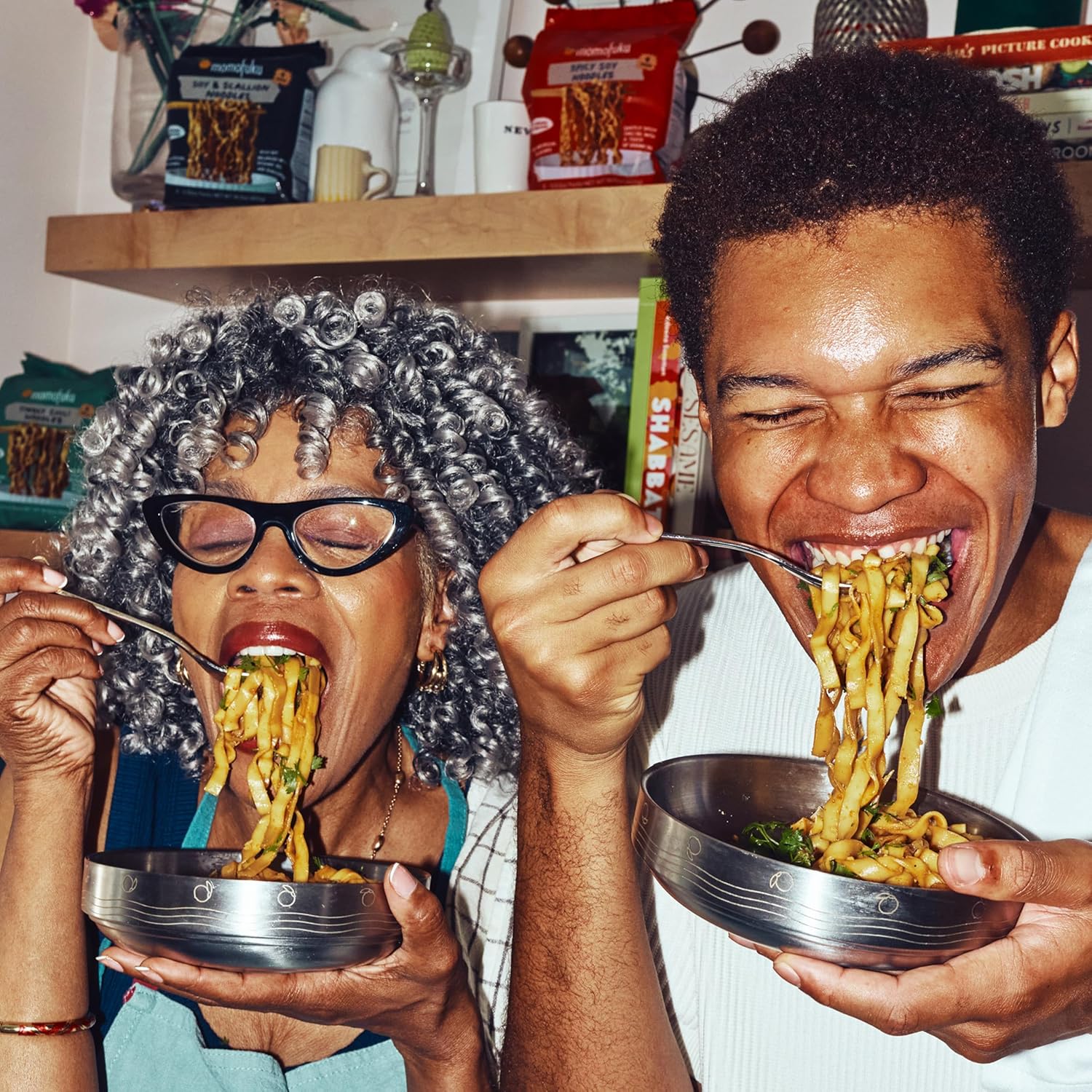 Momofuku Ramen Noodle Spicy Variety Pack by David Chang, 12 Meals of Air-Dried Instant Noodles with Spicy Sauce