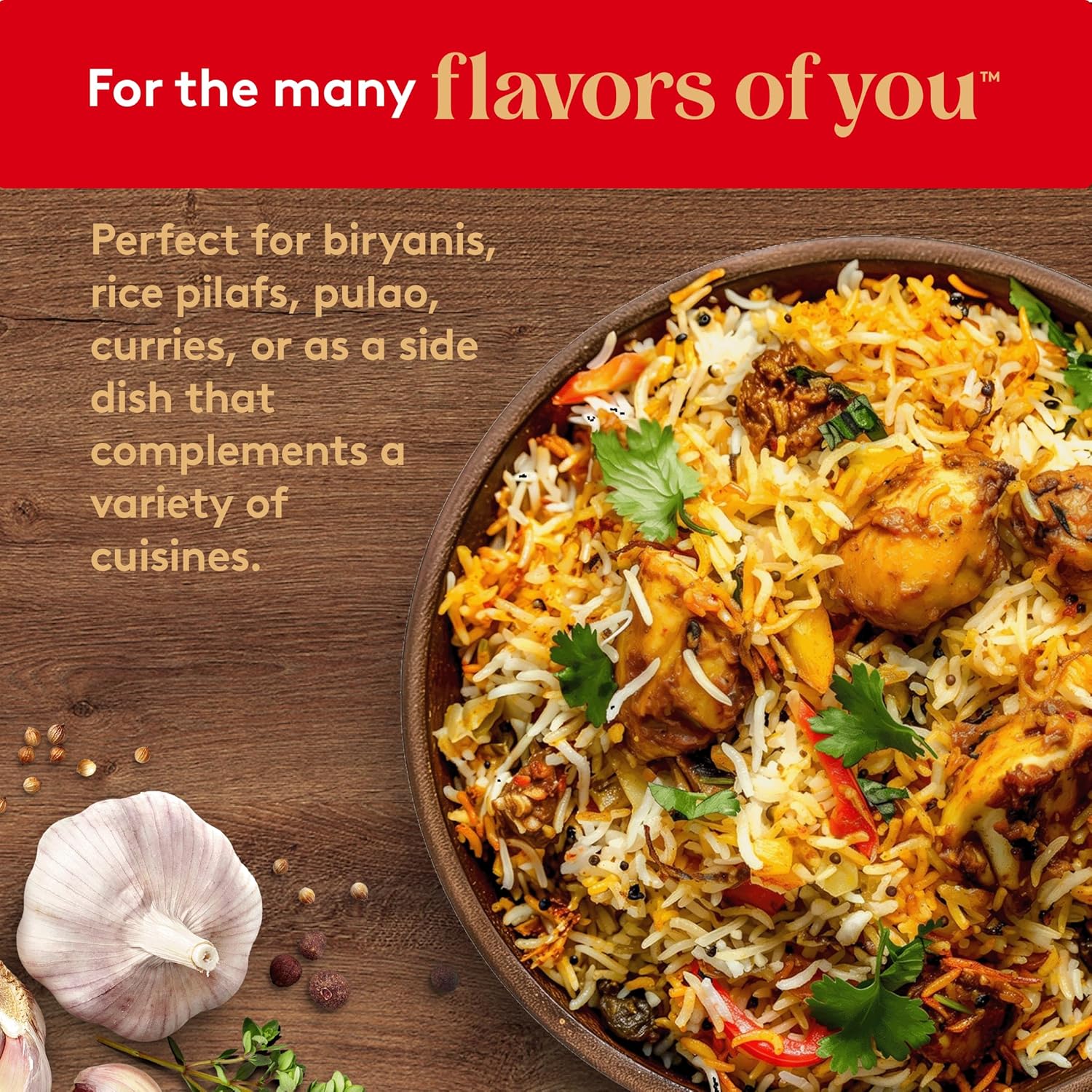 Royal Chef's Secret Basmati White Rice - Premium Extra Long Grain Basmati Rice - 10 lb Bag