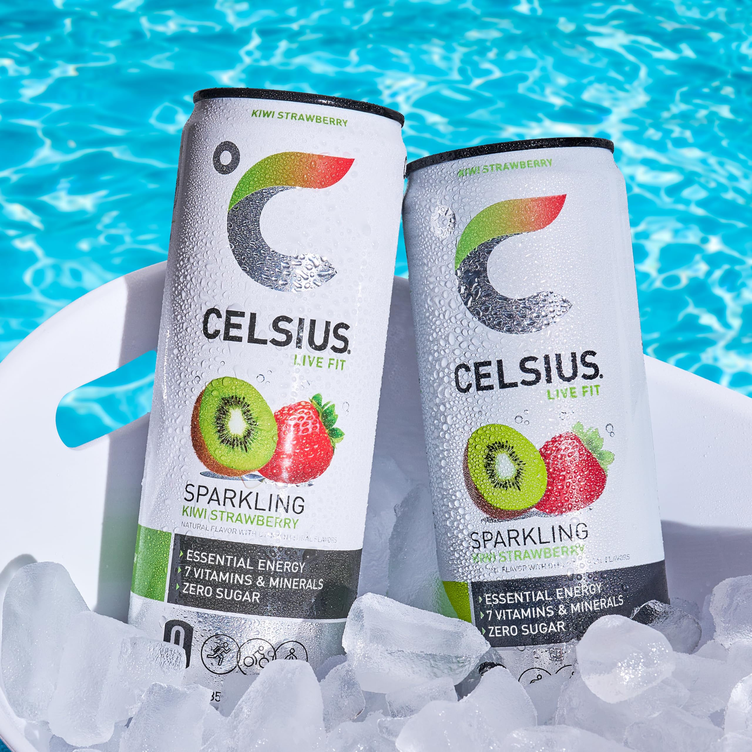 CELSIUS Sparkling Kiwi Guava, Functional Essential Energy Drink 12 Fl Oz (Pack of 12)