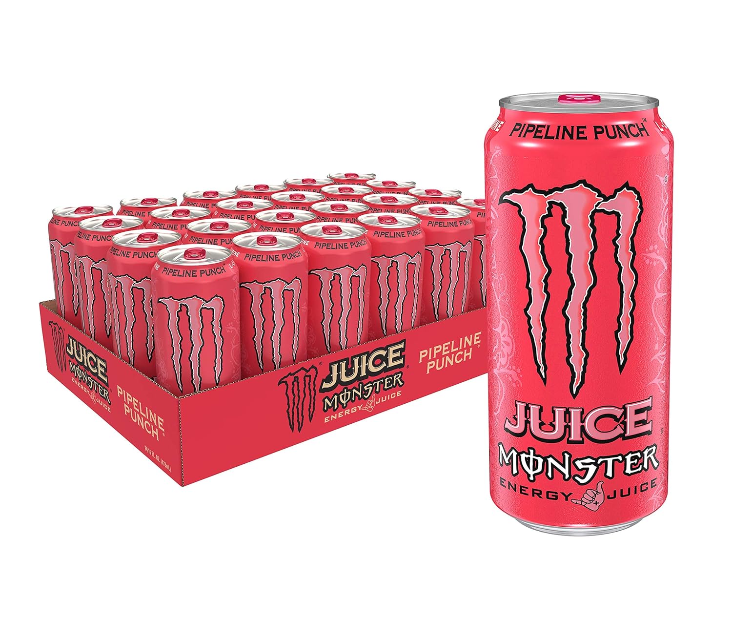 Monster Energy, Lo-Carb Monster, Low Carb Energy Drink, 16 Ounce | Pack of 15