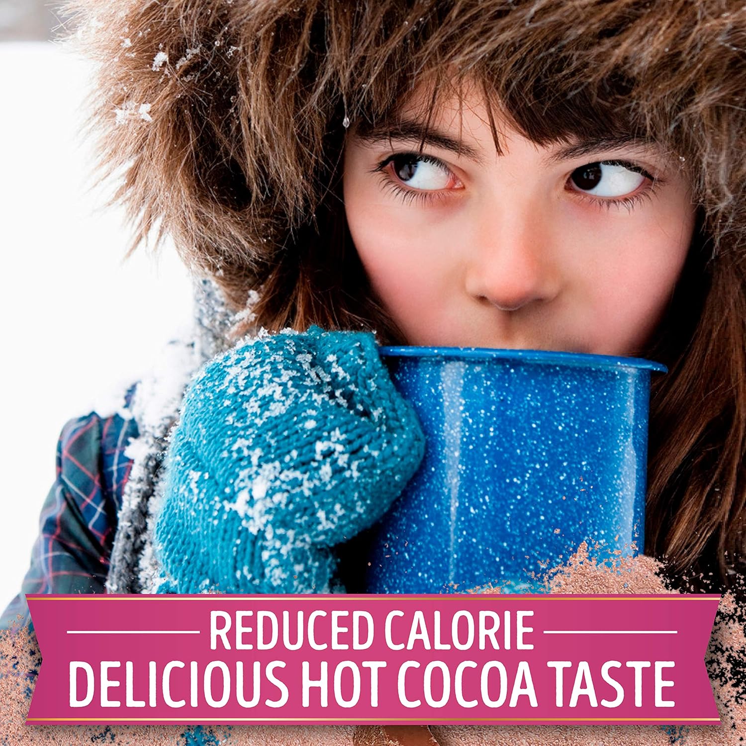 Swiss Miss Milk Chocolate Flavored Reduced Calorie Hot Cocoa Mix, Hot Cocoa Bar Supplies, 0.39 oz., 8-Count Envelopes (12 Boxes)