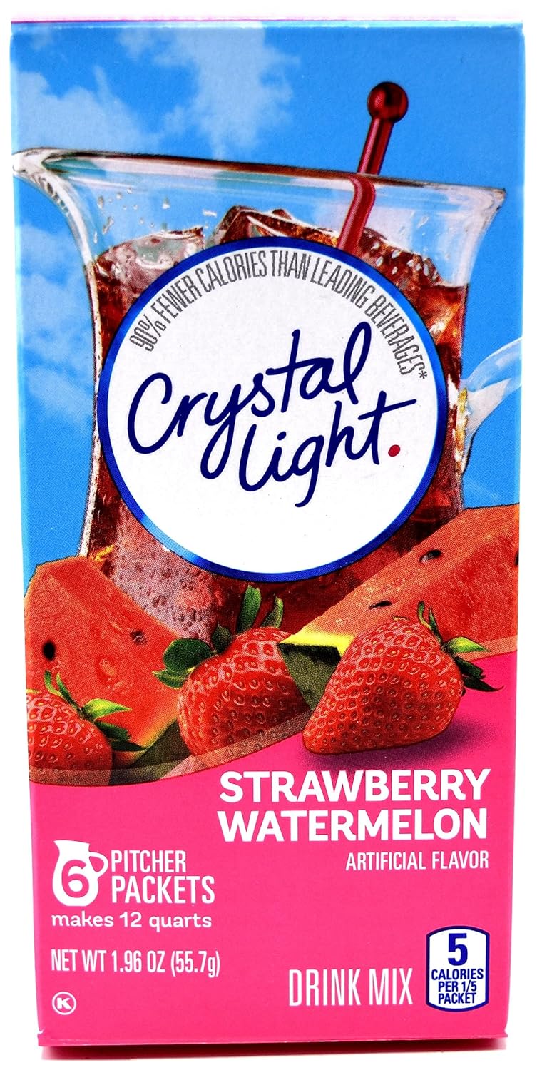 Crystal Light Pink Lemonade Drink Mix (8-Quart), 1.9-Ounce Canisters (Pack of 4)
