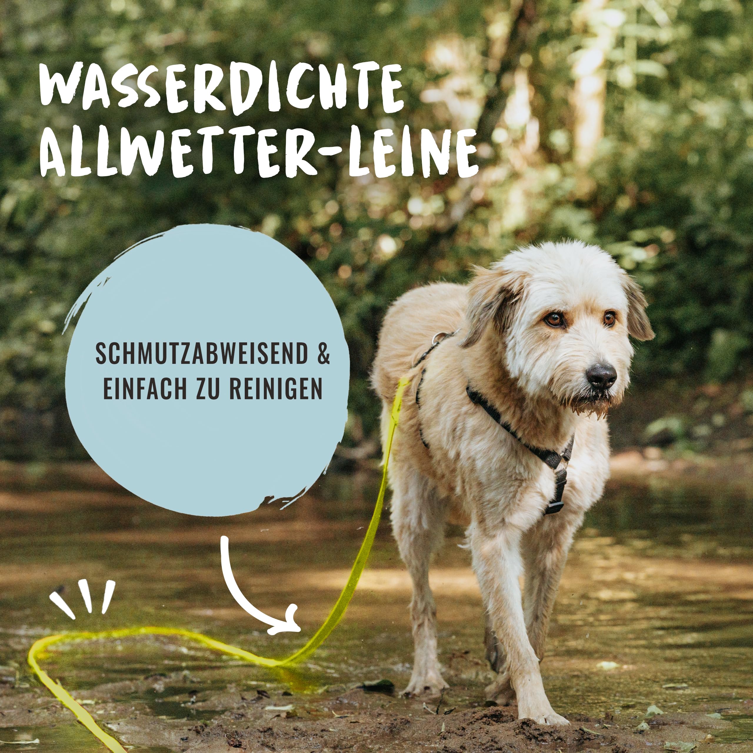 Rudelkönig Schleppleine 10m für Hunde - Robuste & wetterfeste Hundeleine für eine erfolgreiche Hundeerziehung - Mit Griffpolsterung