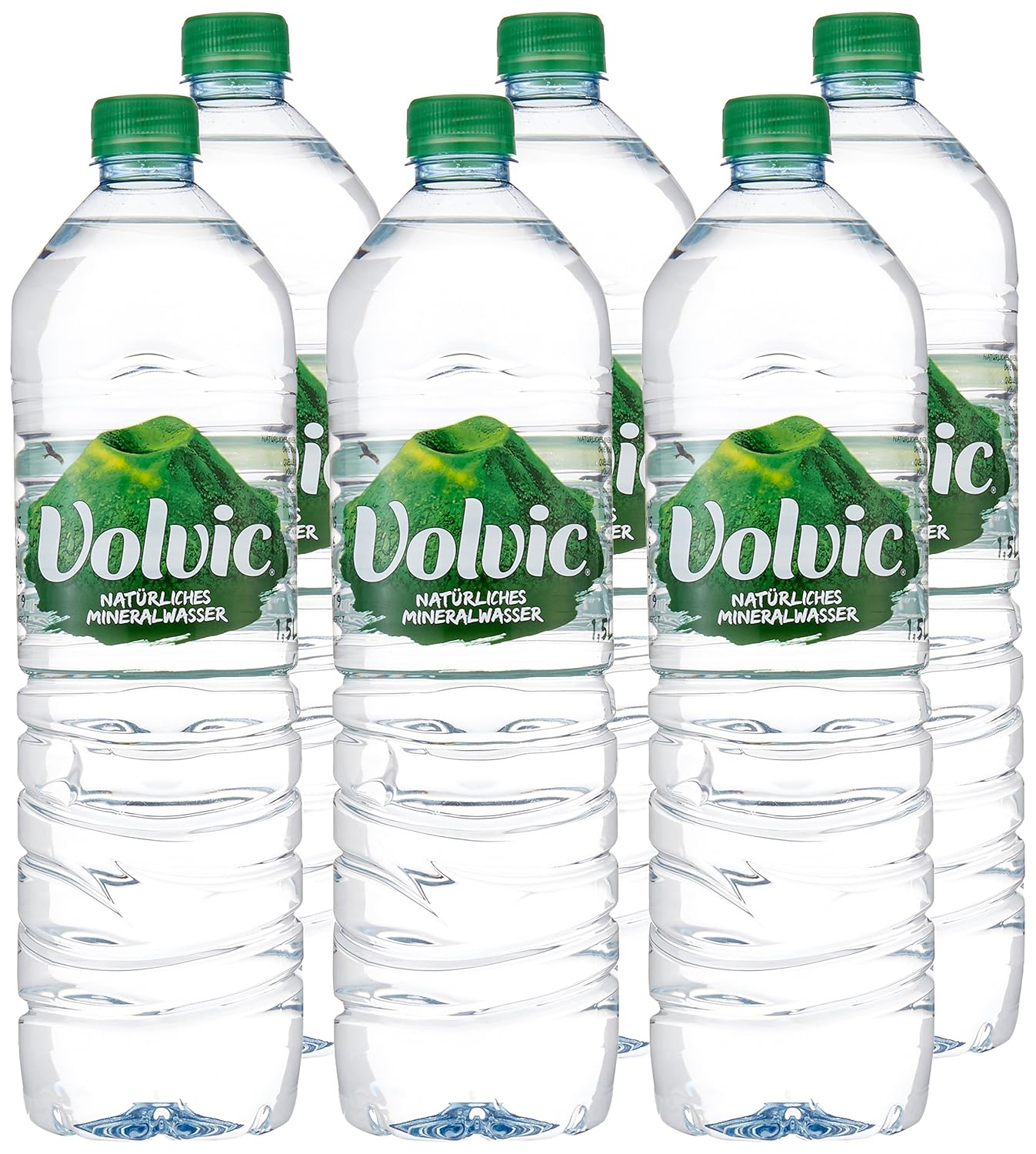 Volvic Naturelle stilles Mineralwasser, Einweg (6 x 1.50 l)