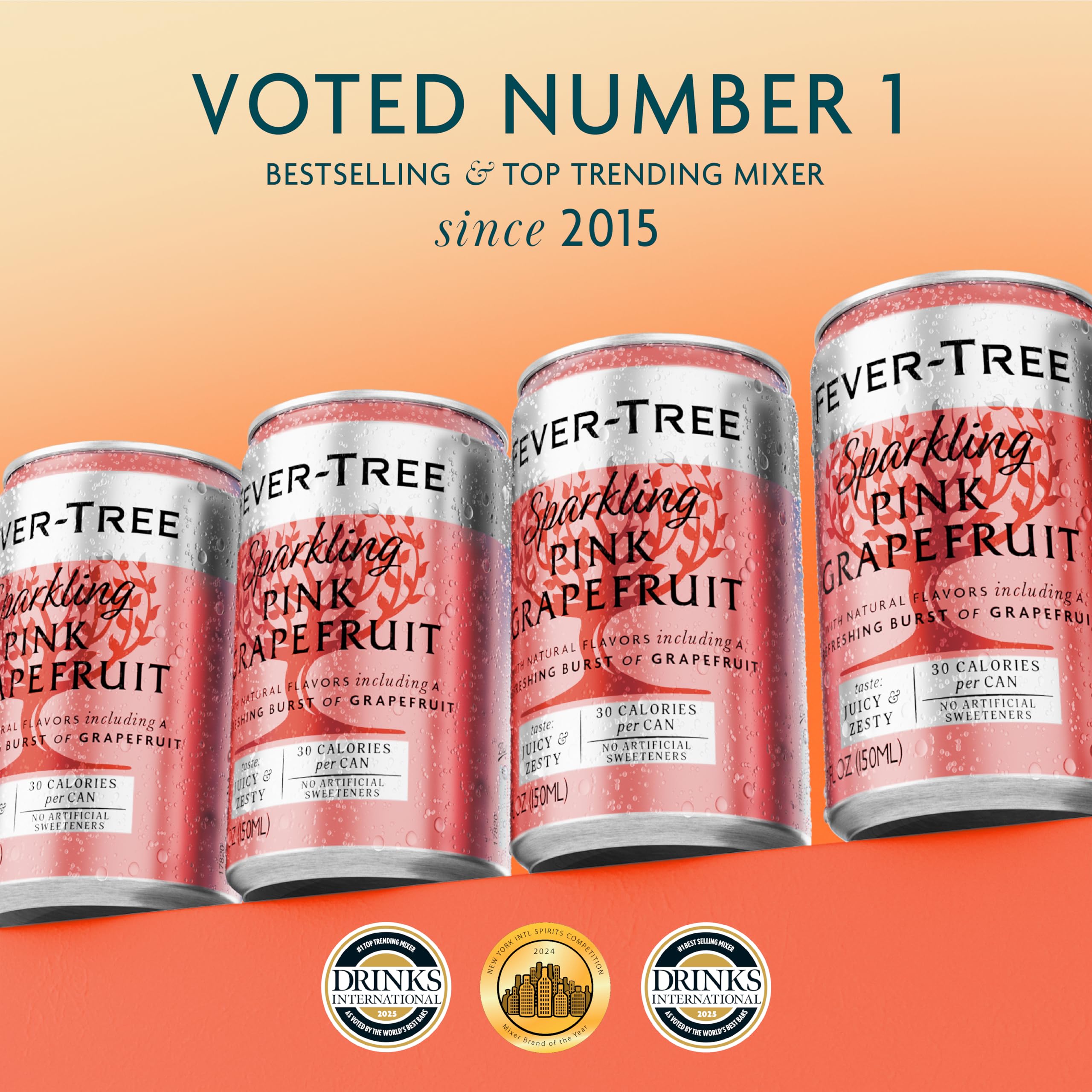Fever Tree Club Soda Club Soda - Premium Quality Delicate with perfect carbonation - Refreshing Beverage for Cocktails & Mocktails. Naturally Sourced Ingredients, No Artificial Sweeteners or Colors - 5.07 Fl Oz (Pack of 24)(Packaging May Vary)