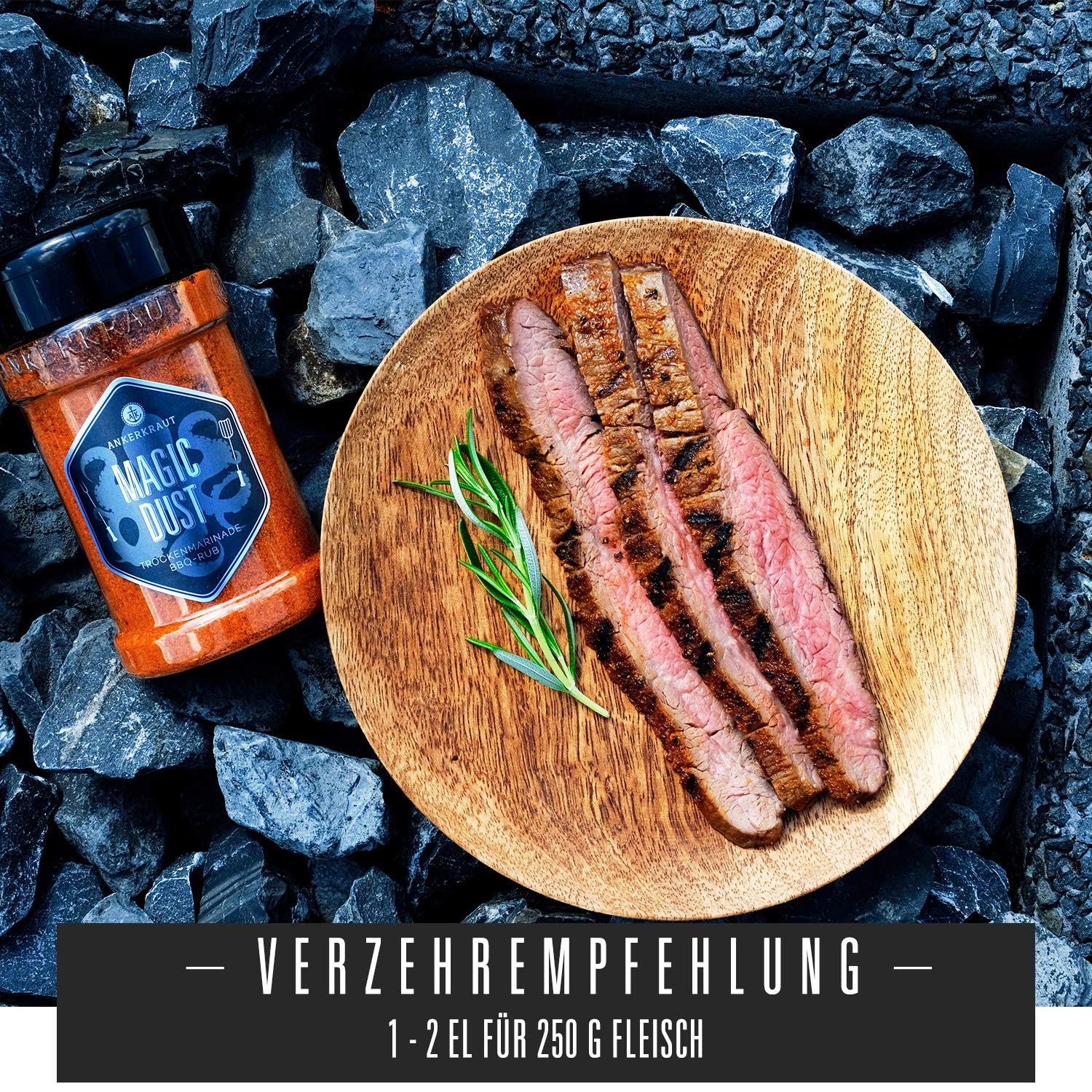 Ankerkraut Magic Dust, BBQ-Rub, Marinade für Fleisch, Gewürzmischung zum Grillen, 750g im XXL-Beutel zum Nachfüllen