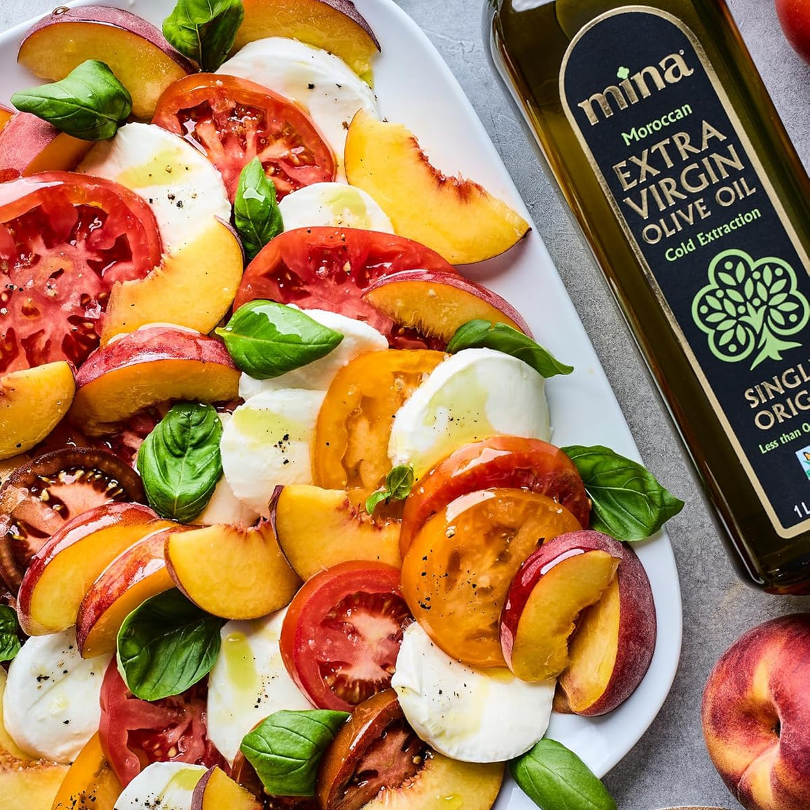 Mina Moroccan Olive Oil Extra Virgin 68 Fl Oz, New Harvest, Polyphenol Rich Olive Oil, Single Origin Extra Virgin Olive Oil, Cold Extraction, Less than 0.2% Acidity, 2 L