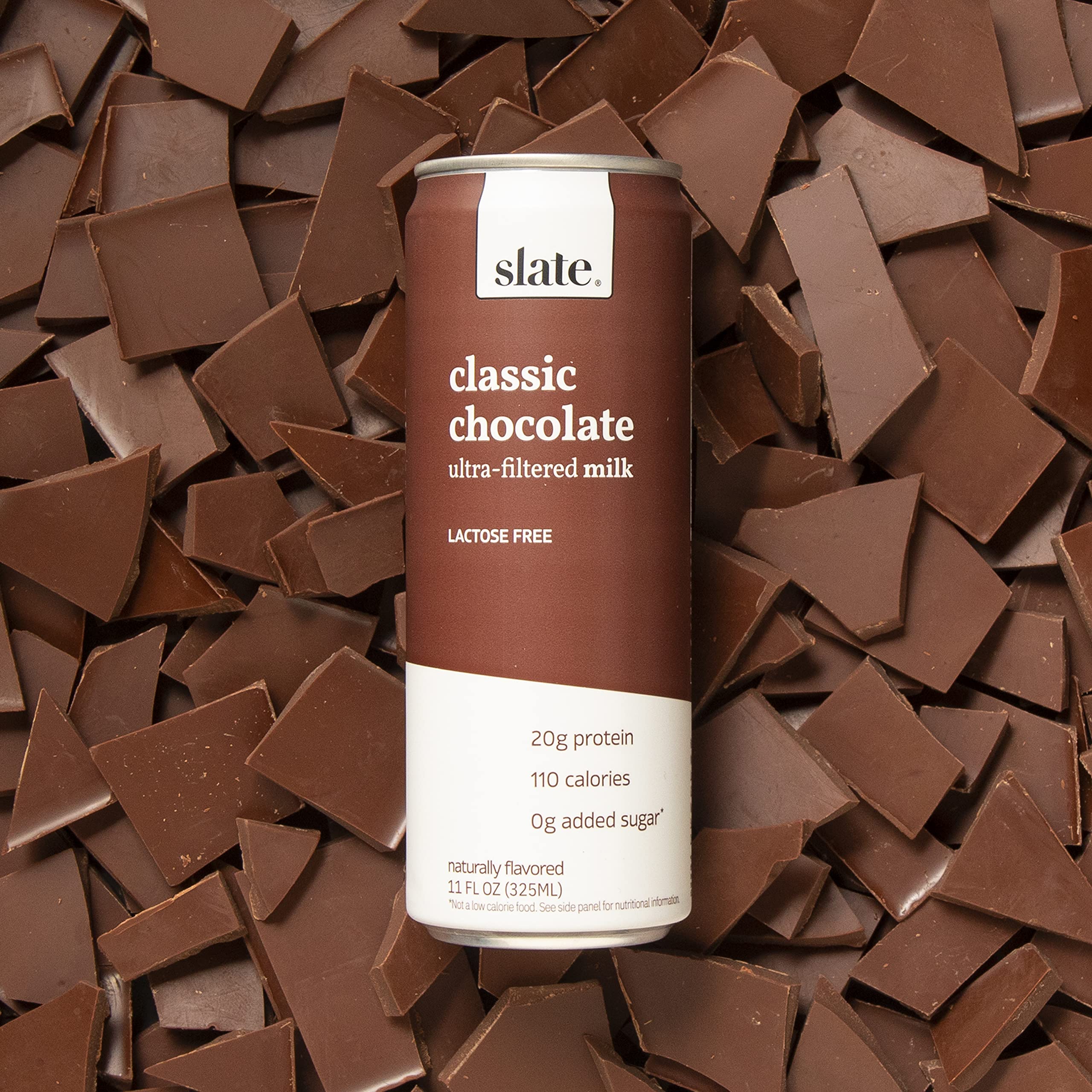 Slate Milk - High Protein Milkshake - French Vanilla - Lactose-Free, 20g Protein, 1g Sugar, 100 Calories, 1g Net Carbs, No Added Sugar - Natural, Breakfast Boost, Post Workout - 11 fl oz, 12 Cans
