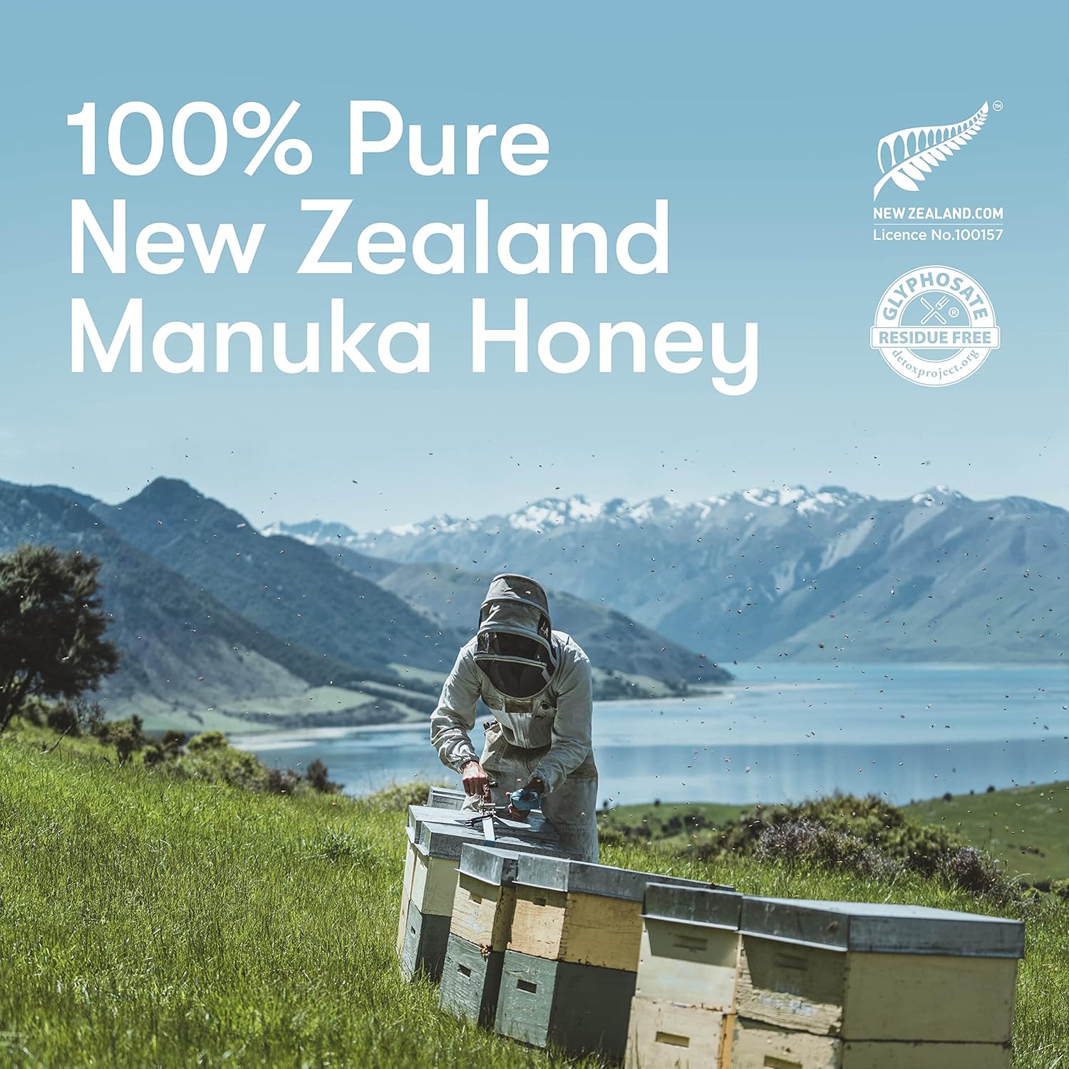 New Zealand Honey Co. Raw Manuka Honey UMF 20+ / MGO 829+ | UMF Certified | 4.4oz | Medical Grade Raw Honey