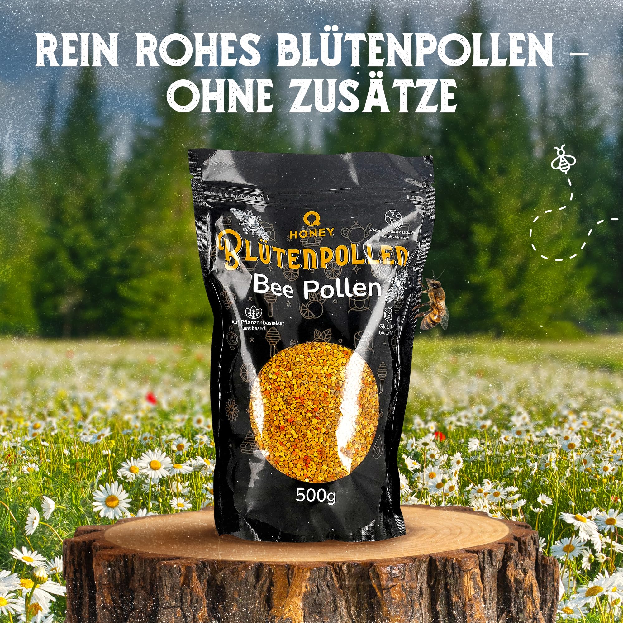 Q Honey – Wildblütenhonig vom Imker, NMR-geprüft, geprüfte Qualität & international anerkannt 2025, 1 kg