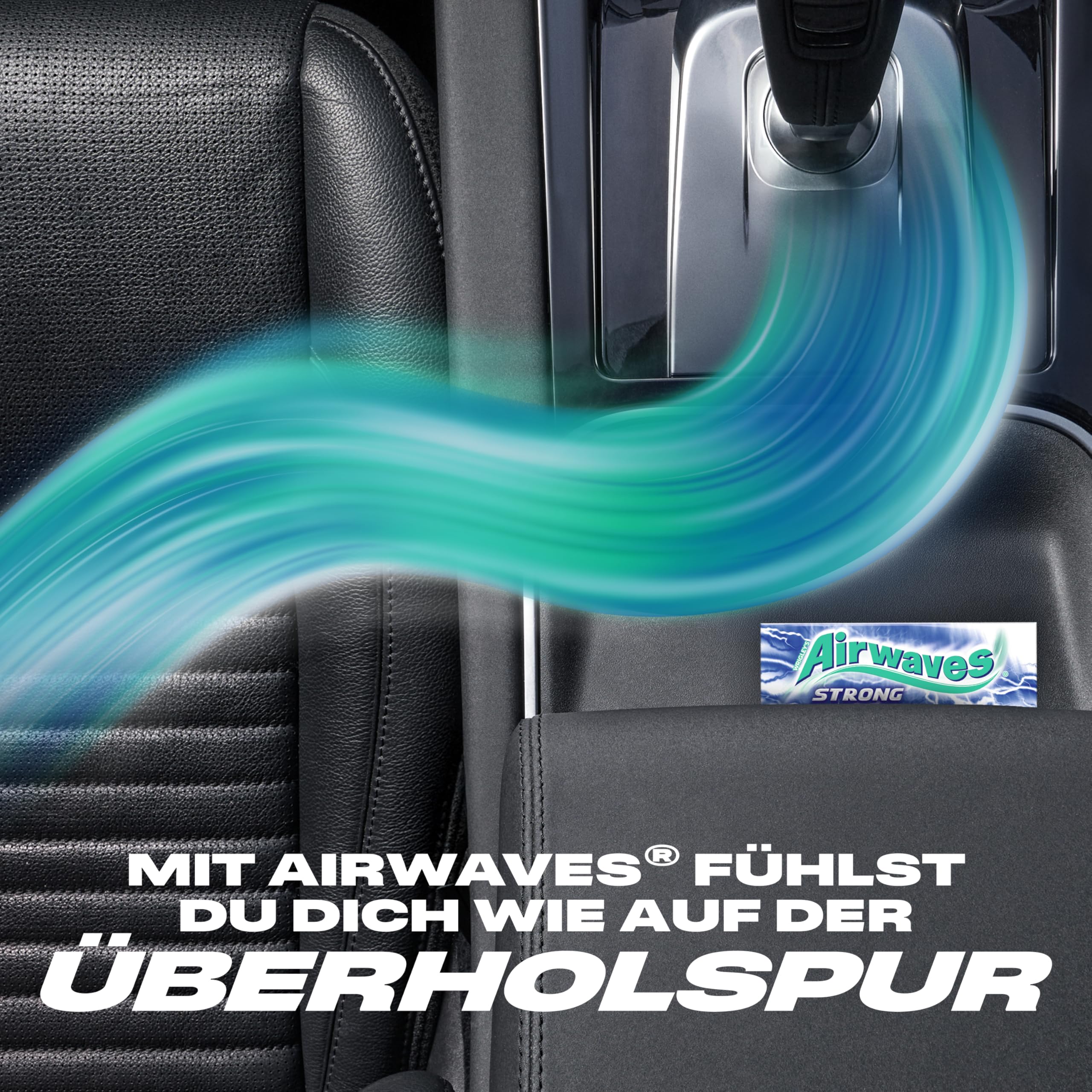 Airwaves Kaugummi Zuckerfrei, Strong, 30 x 10 Dragees, Großpackung Chewing Gum, Mit Natürlichem Menthol, Kaugummi ohne Zucker mit Minz Frische (300 Dragees)