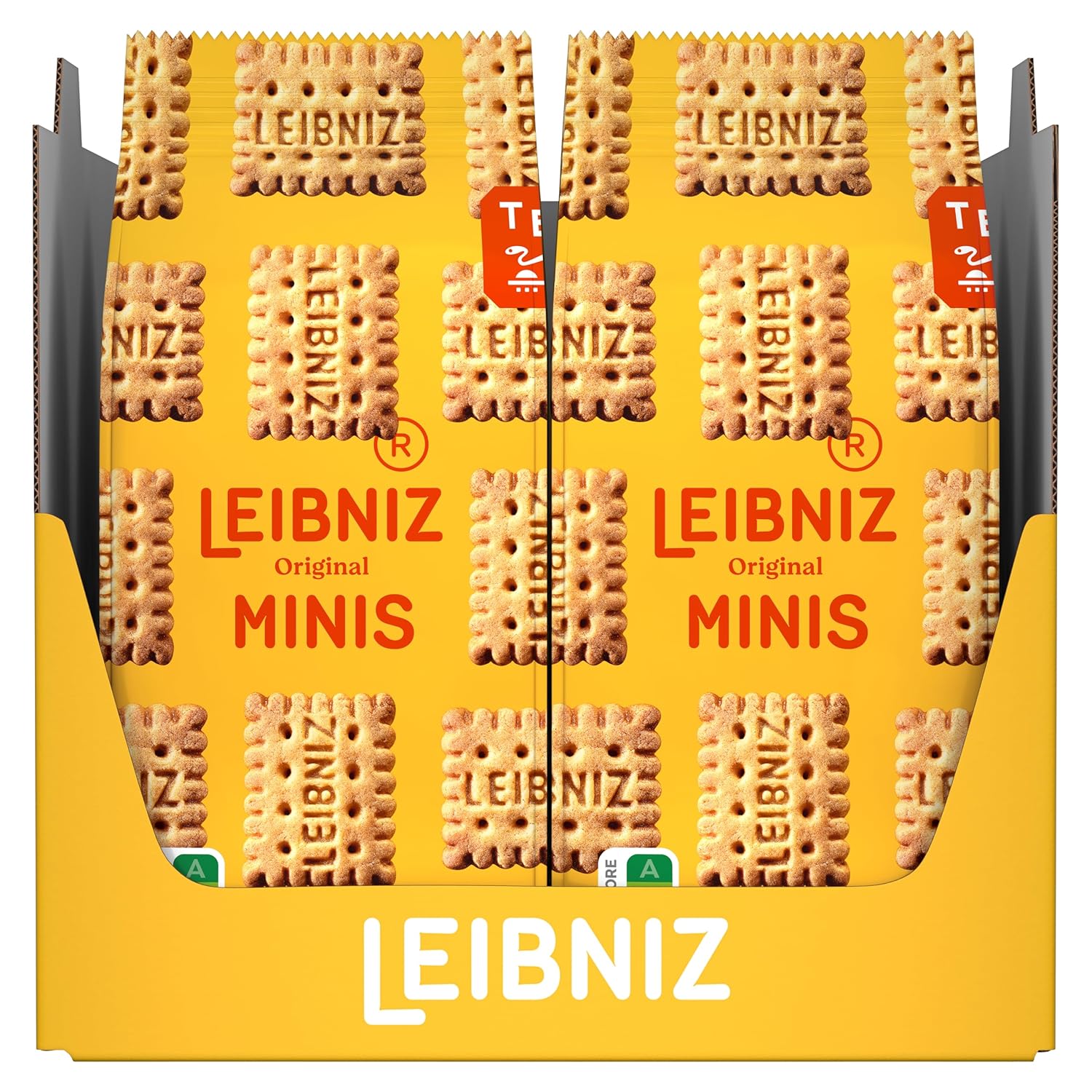 LEIBNIZ Original Butterkeks, 22er Snack Pack, die Nr 1 unter den Butterkeksen, knusprige Kekse in praktischer Großpackung (22 x 50 g), perfekt für unterwegs