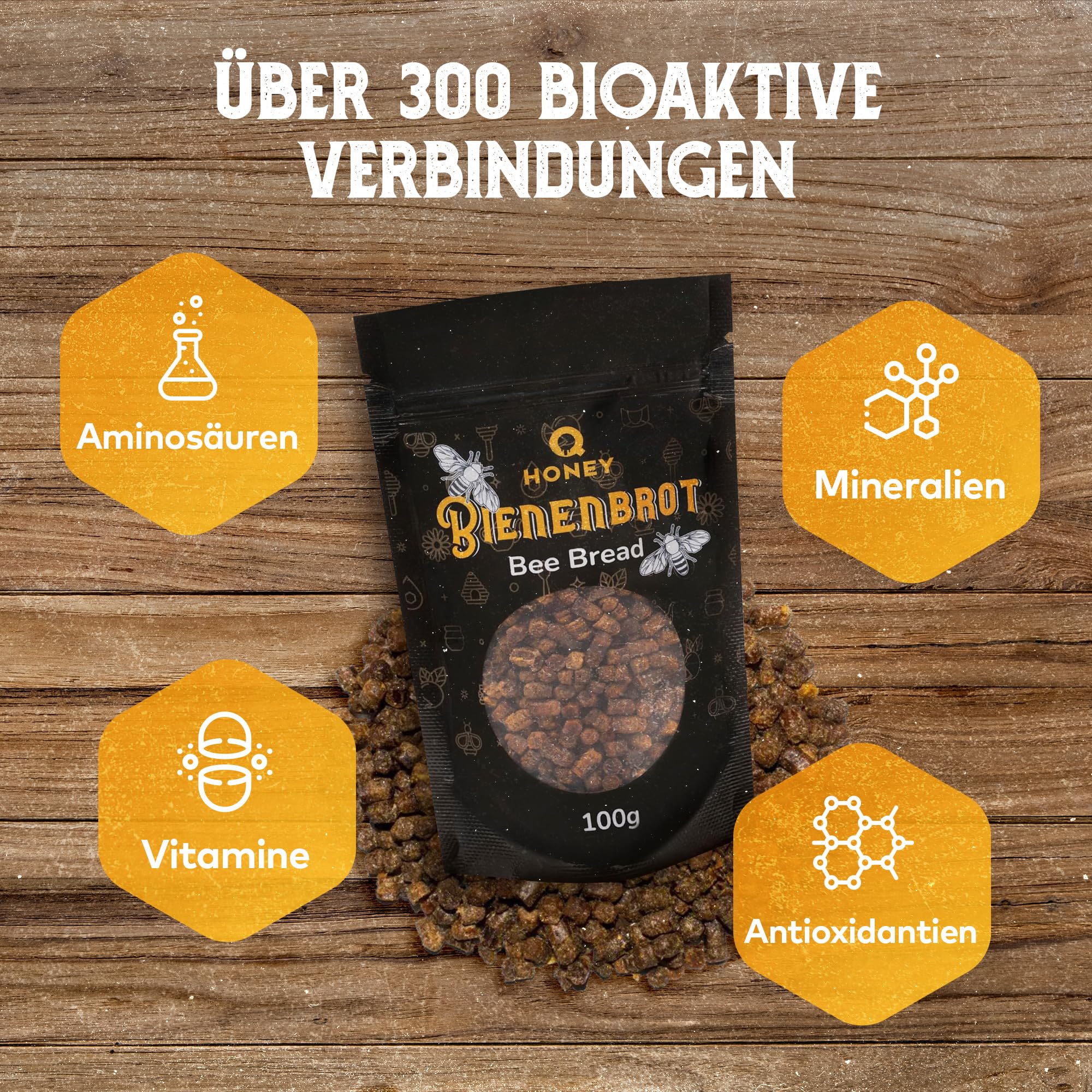 Q Honey – Wildblütenhonig vom Imker, NMR-geprüft, geprüfte Qualität & international anerkannt 2025, 1 kg