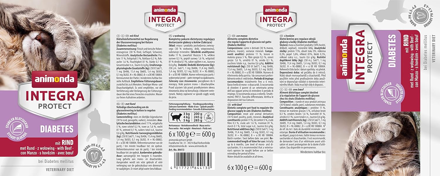 animonda INTEGRA PROTECT Sensitive Huhn Pur (16 x 100 g), Katzen Diätfutter bei Futtermittelallergie, sensitives Katzenfutter für allergische Katzen, Katzennassfutter ohne Getreide