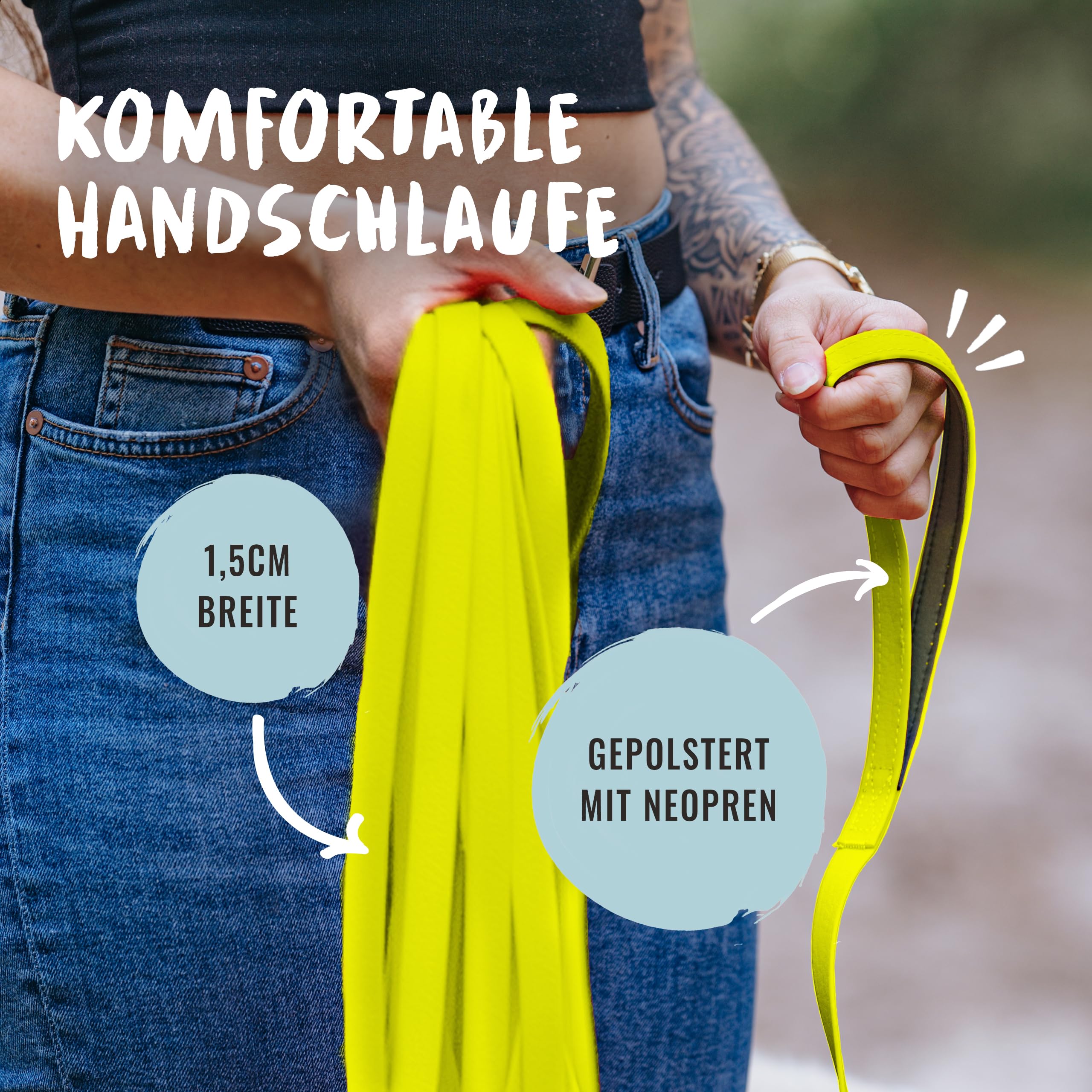 Rudelkönig Schleppleine 10m für Hunde - Robuste & wetterfeste Hundeleine für eine erfolgreiche Hundeerziehung - Mit Griffpolsterung