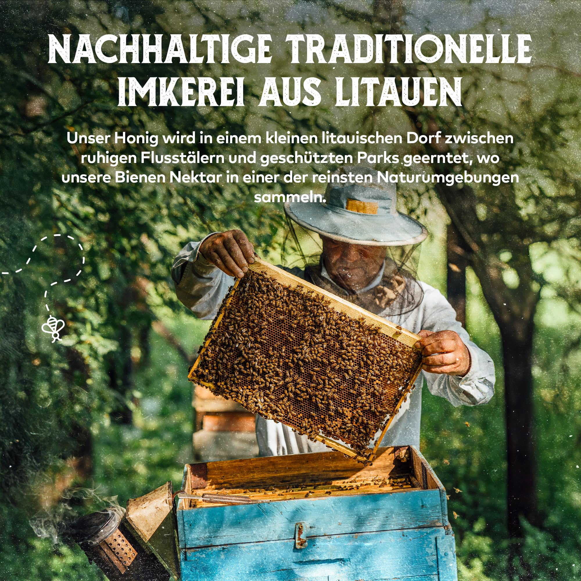 Q Honey – Wildblütenhonig vom Imker, NMR-geprüft, geprüfte Qualität & international anerkannt 2025, 1 kg