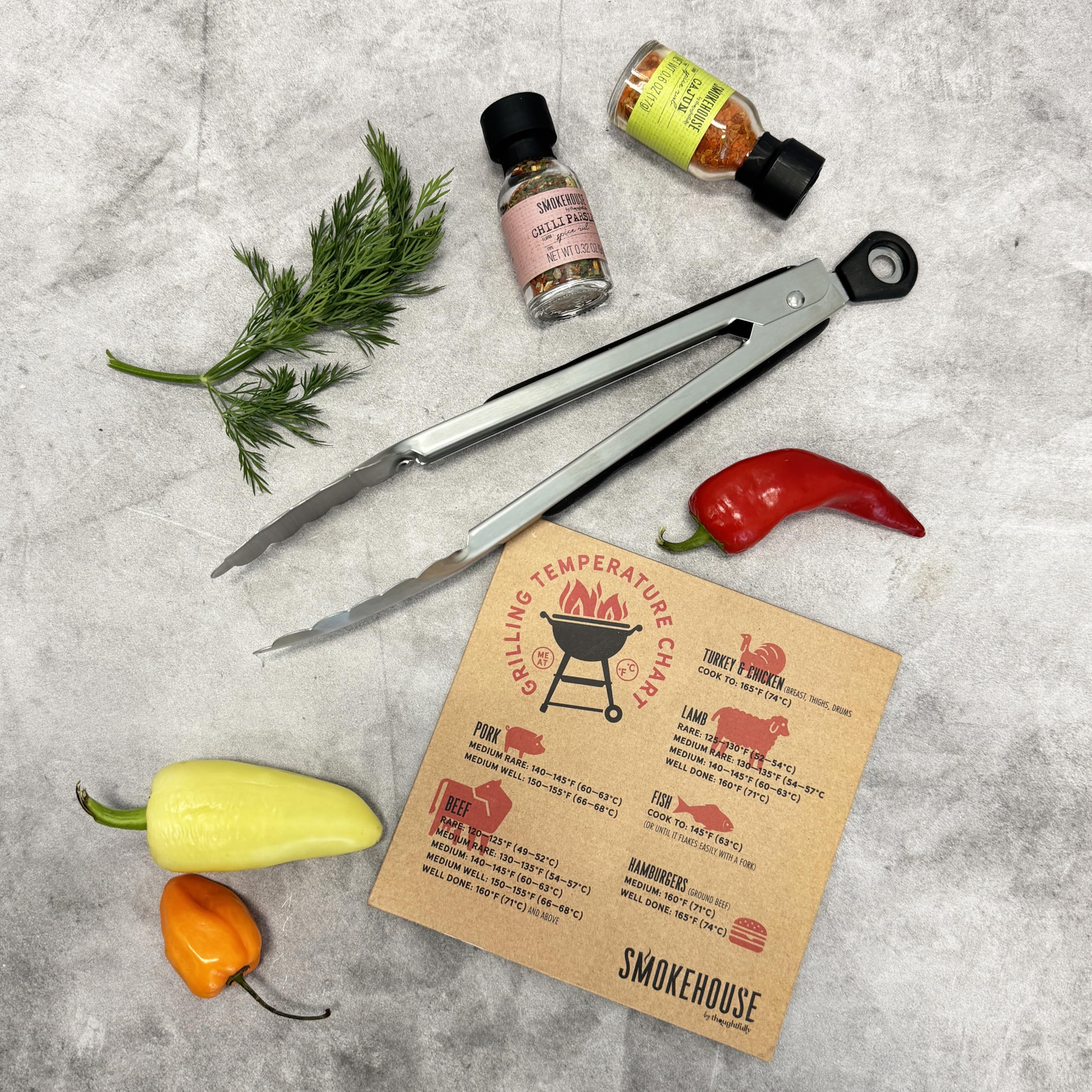 Thoughtfully BBQ Gewürze Geschenkset - Set mit 20 Grillgewürzen & BBQ Gewürzmischungen – Gewürze Set für Grillen & Barbecue – Geschenk zum Vatertag
