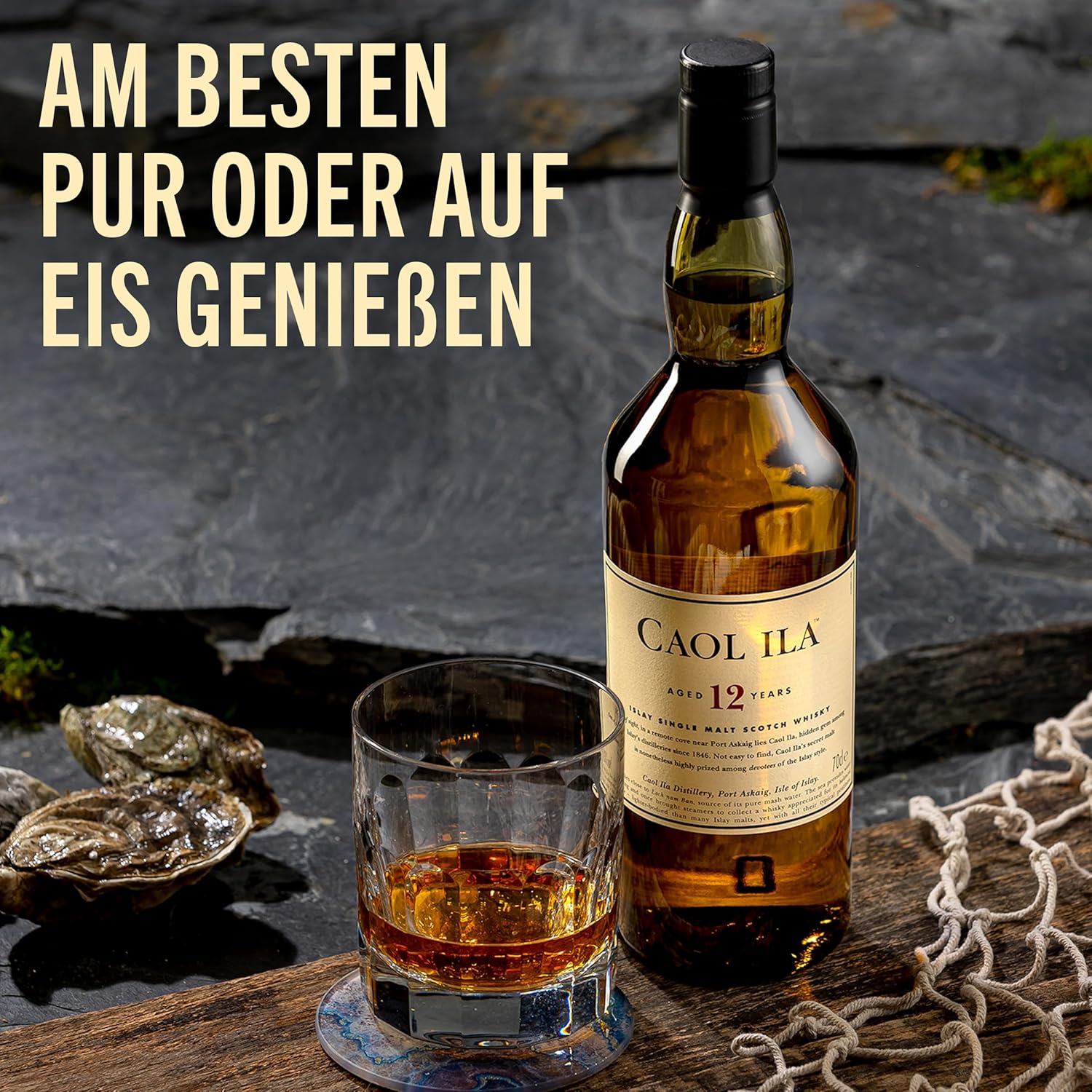 Caol Ila 12 Jahre | Islay Single Malt Scotch Whisky | mit Geschenkverpackung | Ausgezeichneter, aromatischer Single Malt | handgefertigt von den schottischen Inseln | 43% vol | 700ml Einzelflasche |