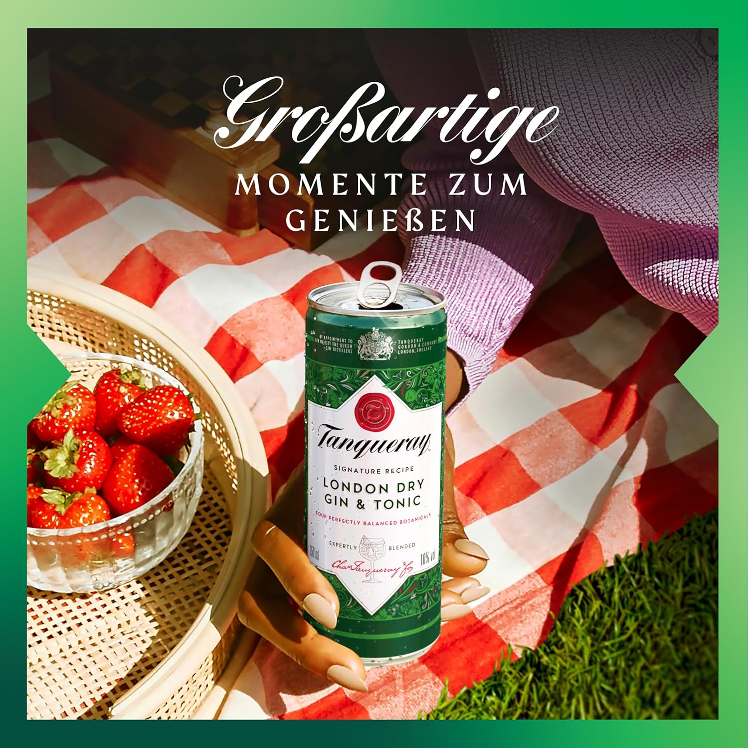 Tanqueray London Dry Gin | aromatischer Gin | 4-fach destilliert auf englischem Boden | 43,1% vol | 1000ml Einzelflasche