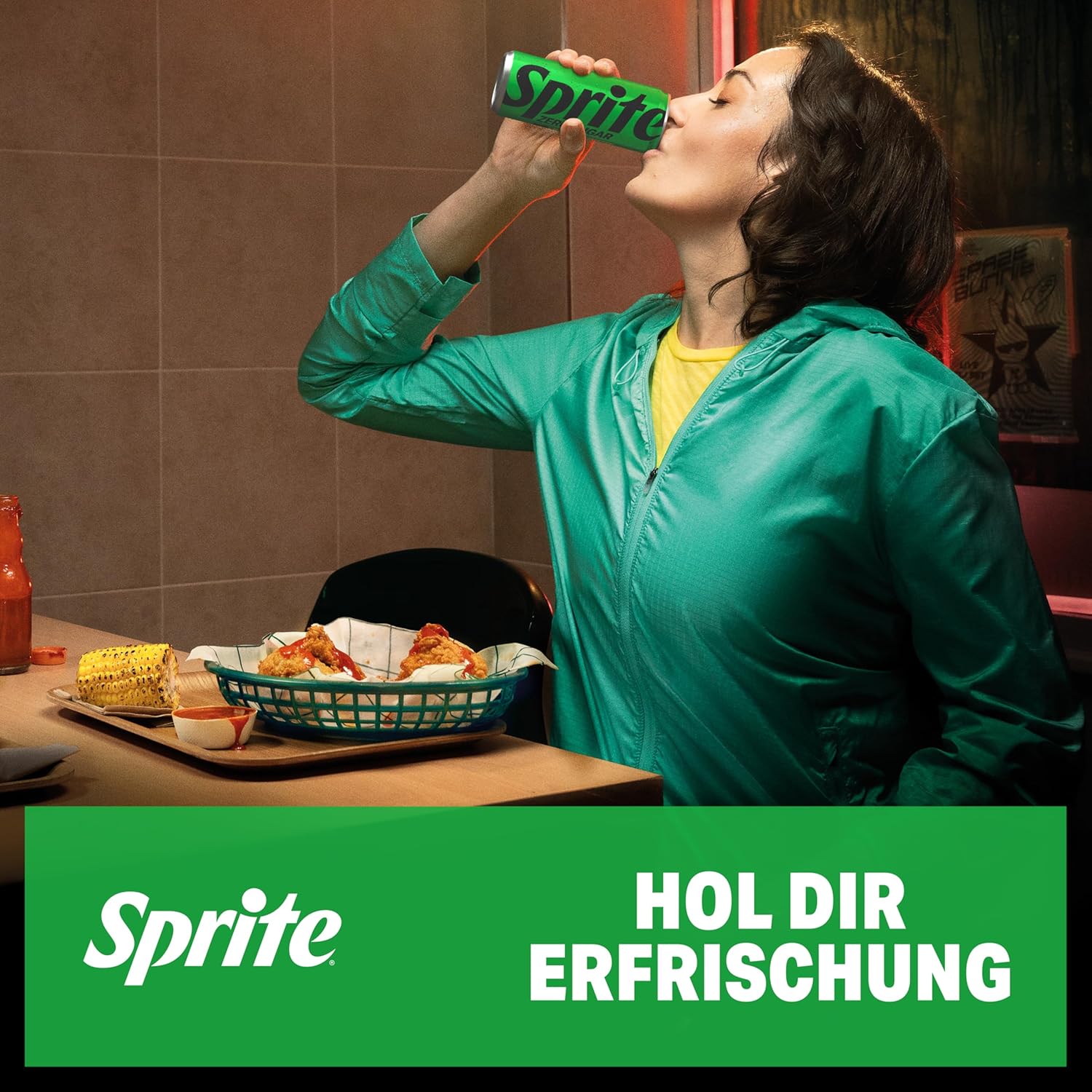 Sprite Zero Sugar, Maximale Erfrischung mit Limetten und Zitronen Geschmack ohne Zucker, Limo, EINWEG Dose (24 x 330ml)