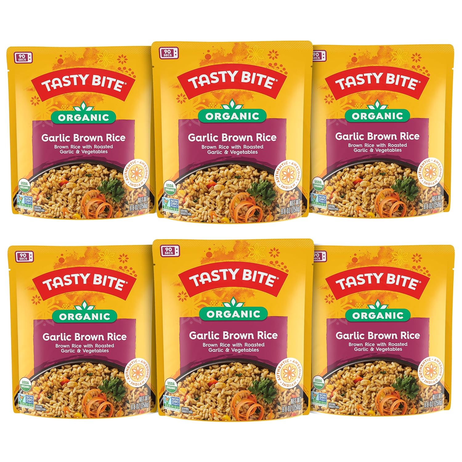 Tasty Bite Organic Brown Rice, 8.8 Ounce (Pack of 12)
