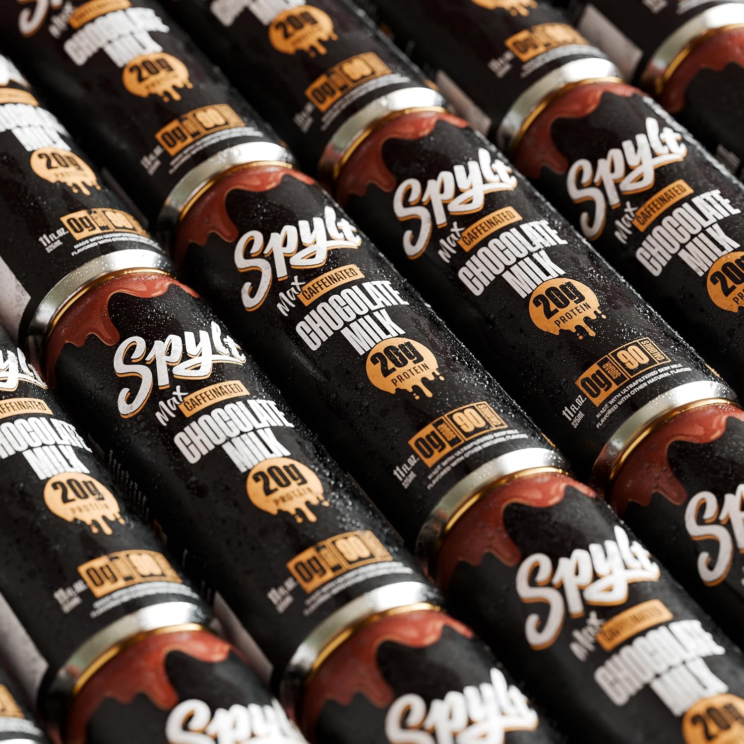 Spylt High Protein Vanilla Milkshake with 60mg Caffeine & 20g Protein - 90 Calories, Ready to Drink, Sugar Free, Lactose Free Milk, Perfect for Workout Recovery & Afternoon Pick Me Up - 12 Count