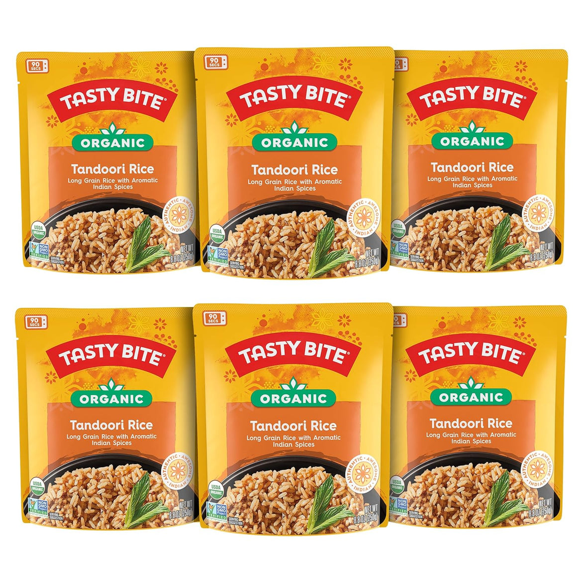 Tasty Bite Organic Brown Rice, 8.8 Ounce (Pack of 12)