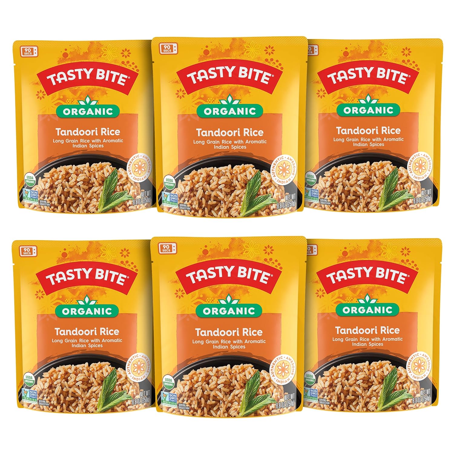 Tasty Bite Organic Brown Rice, 8.8 Ounce (Pack of 12)