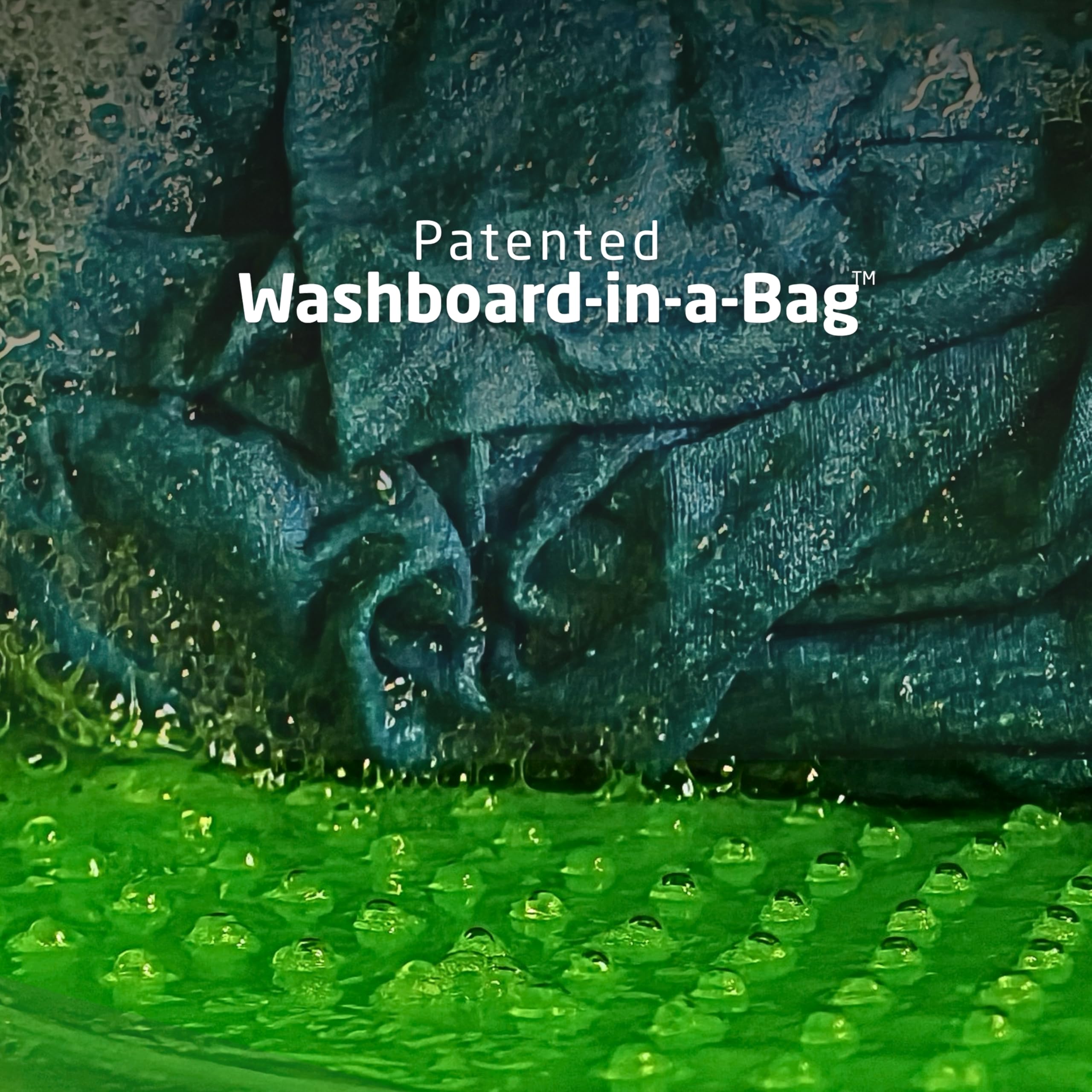 Scrubba Wash Bag - Patented Washboard-in-a-Bag™ Portable Travel Washing Machine for Camping, Backpacking, Cruises & Hotels - Pack Light, Wash Clothes Anywhere in Minutes (5 oz)