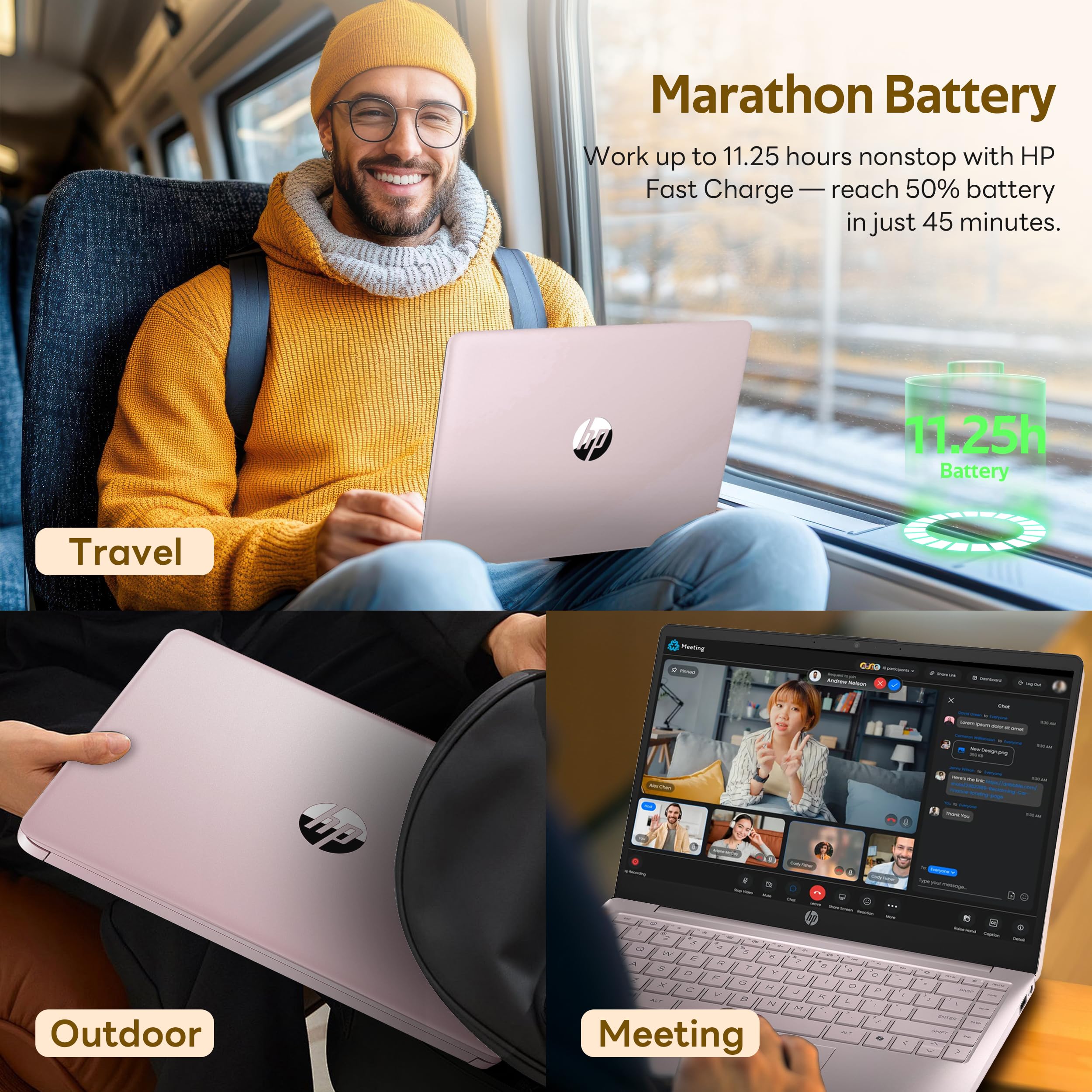 HP Stream 14" HD BrightView Laptop, Intel Celeron N4120, 16GB RAM, 288GB Storage (128GB UFS + 160GB Docking Station Set), Intel UHD Graphics, 720p Webcam, Wi-Fi, 1 Year Office 365, Win 11S, Silver