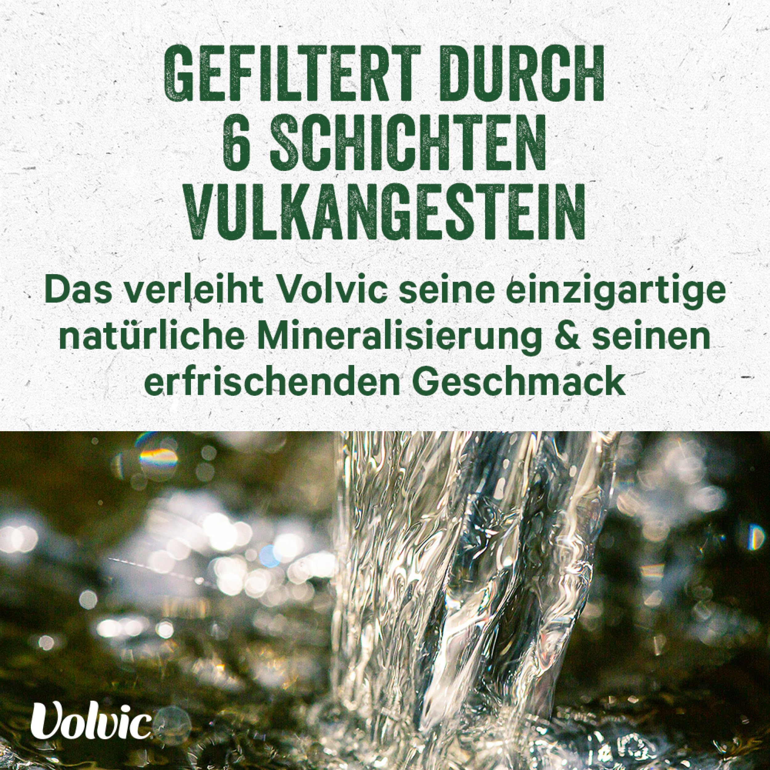 Volvic natürliches Mineralwasser ohne Kohlensäure – 6 x 1,5 l