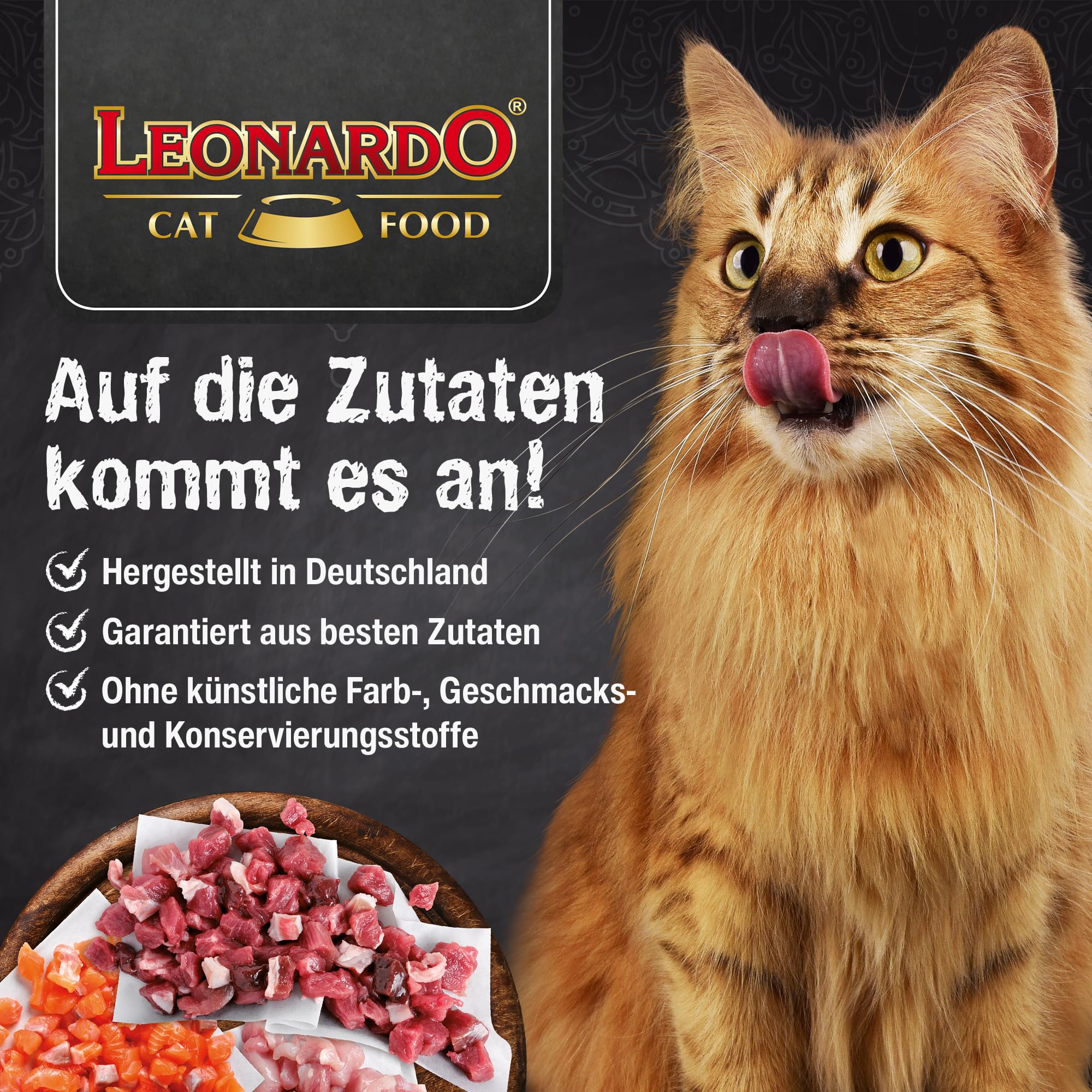 LEONARDO Frischebeutel [16x85g Kaninchen + Cranberries] | Getreidefreies Nassfutter für Katzen | Feuchtfutter Alleinfutter im Einzelportionsbeutel