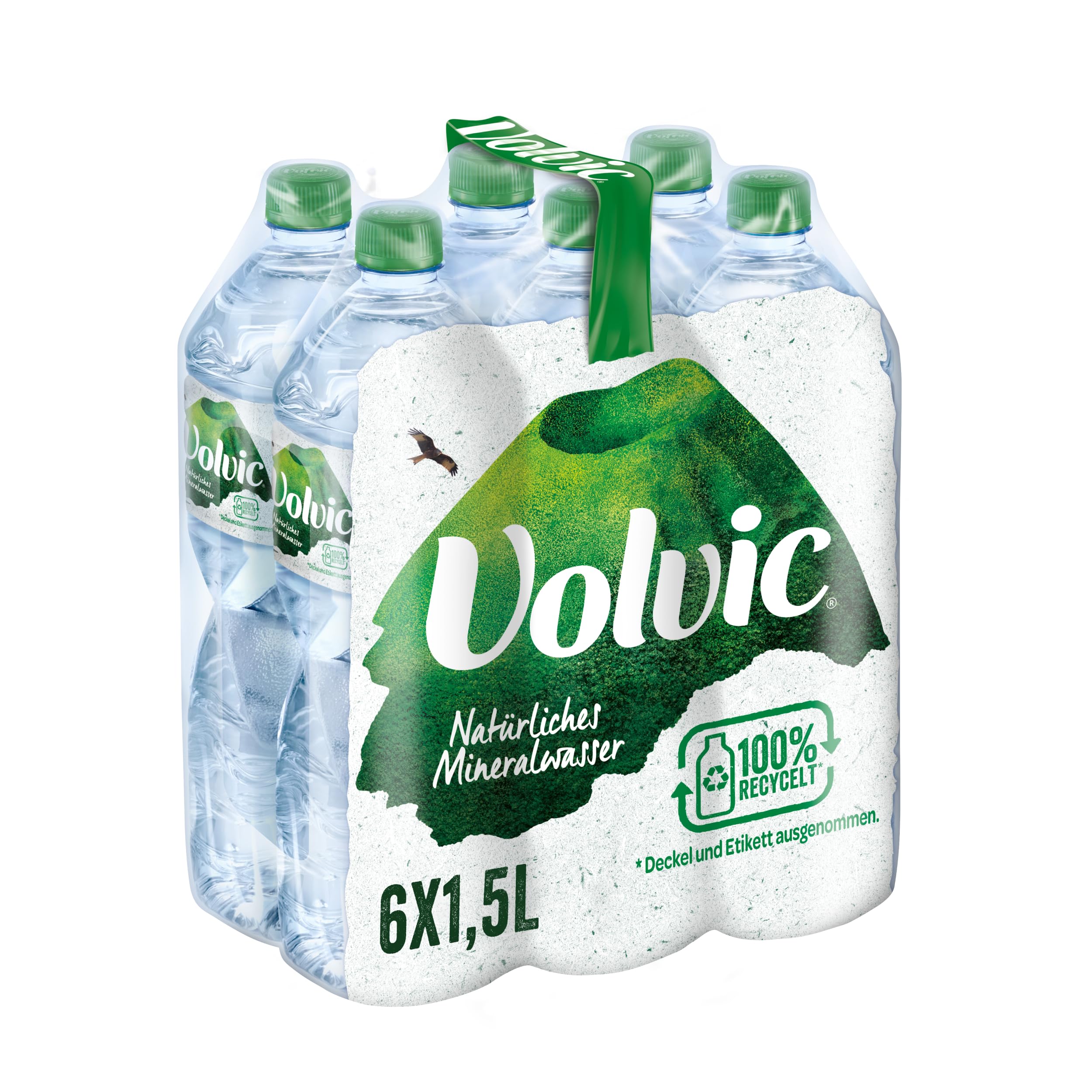 Volvic natürliches Mineralwasser ohne Kohlensäure – 6 x 1,5 l