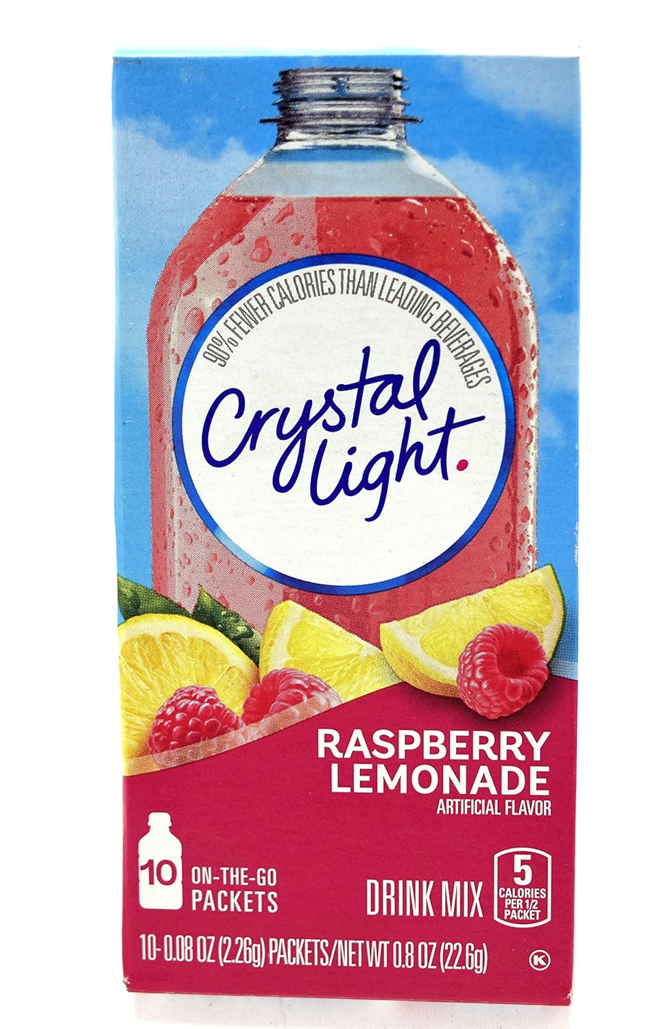 Crystal Light Pink Lemonade Drink Mix (8-Quart), 1.9-Ounce Canisters (Pack of 4)