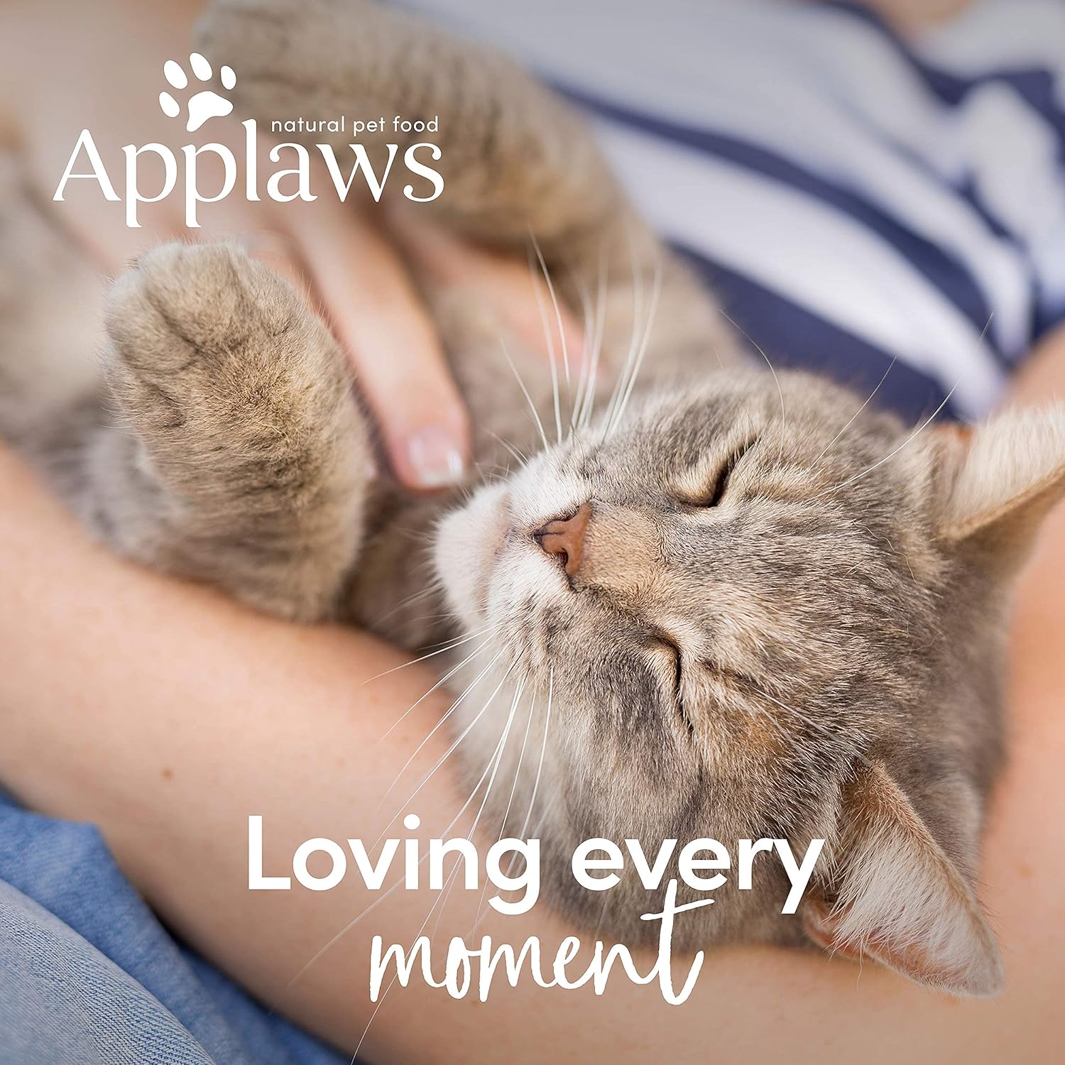 Applaws 100% Natural Thunfischfilet Nassfutter in Brühe für ausgewachsene Katzen - 24 x 70g Dosen