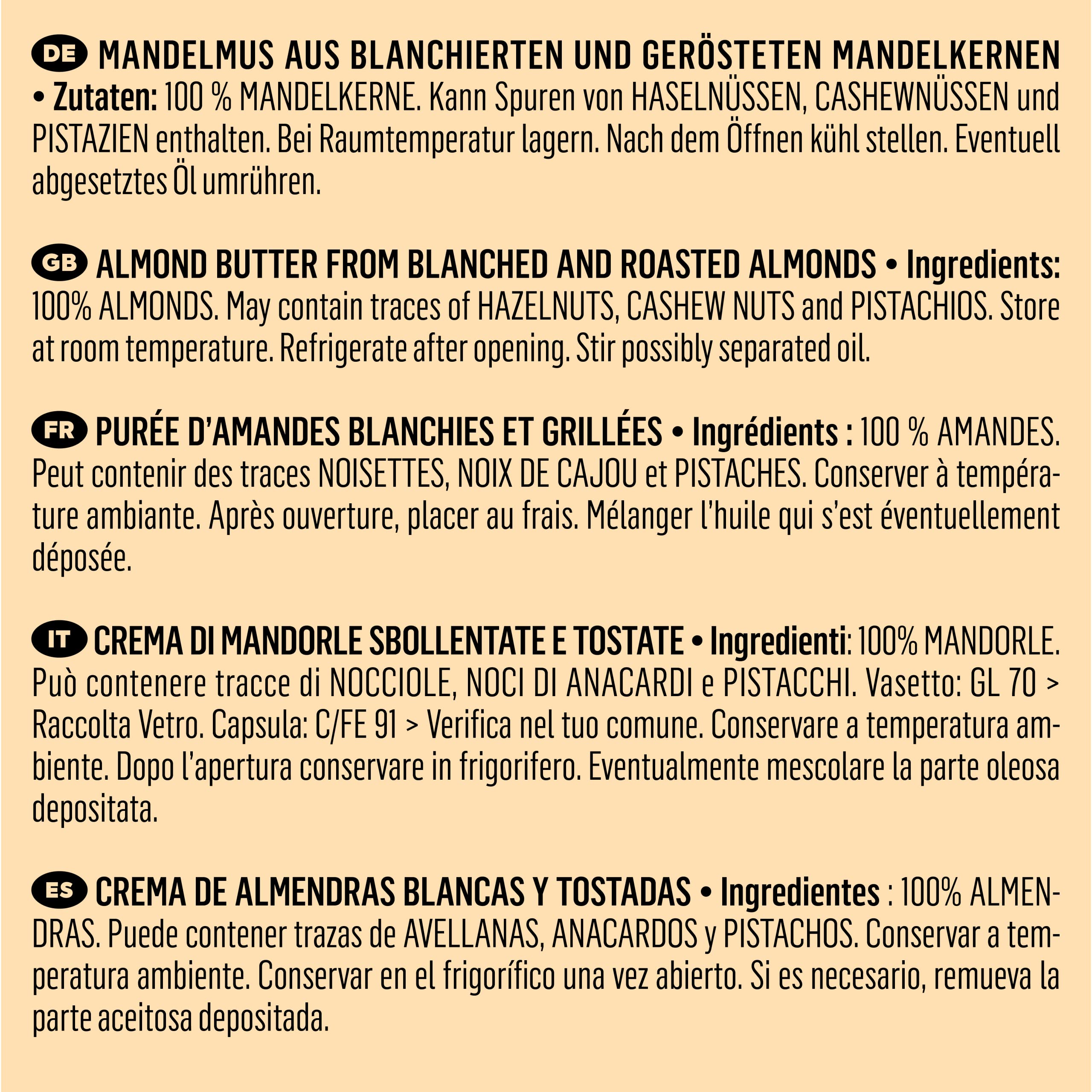 KoRo - Weißes Mandelmus 2 x 500 g - Nussmus ohne Zusatz von Zucker und Palmöl - 100% Mandeln - Unvergleichbar cremig - Vegan - Proteinquelle