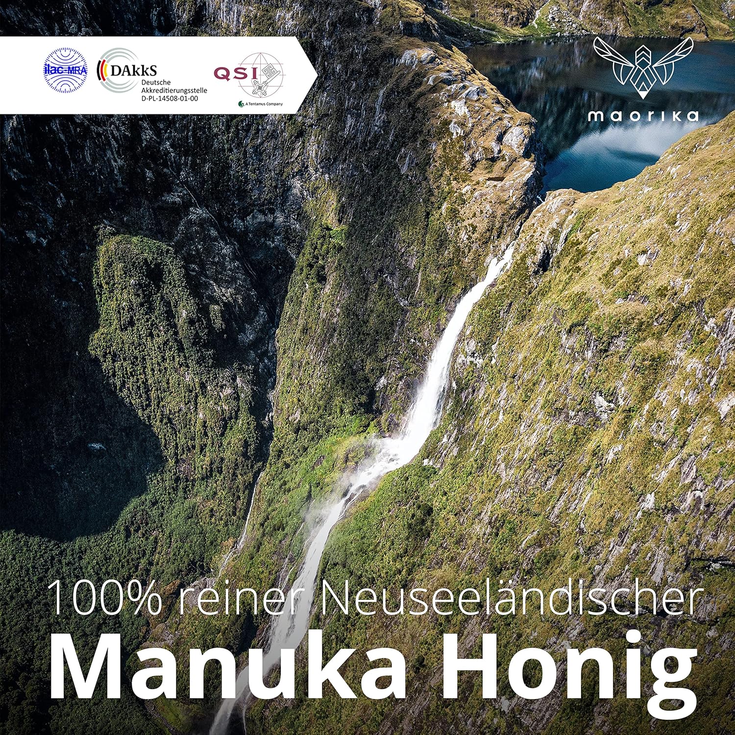 maorika - Manuka Honig 800 MGO + 250g im Glas (lichtundurchlässig, kein Plastik) - laborgeprüft, zertifiziert aus Neuseeland