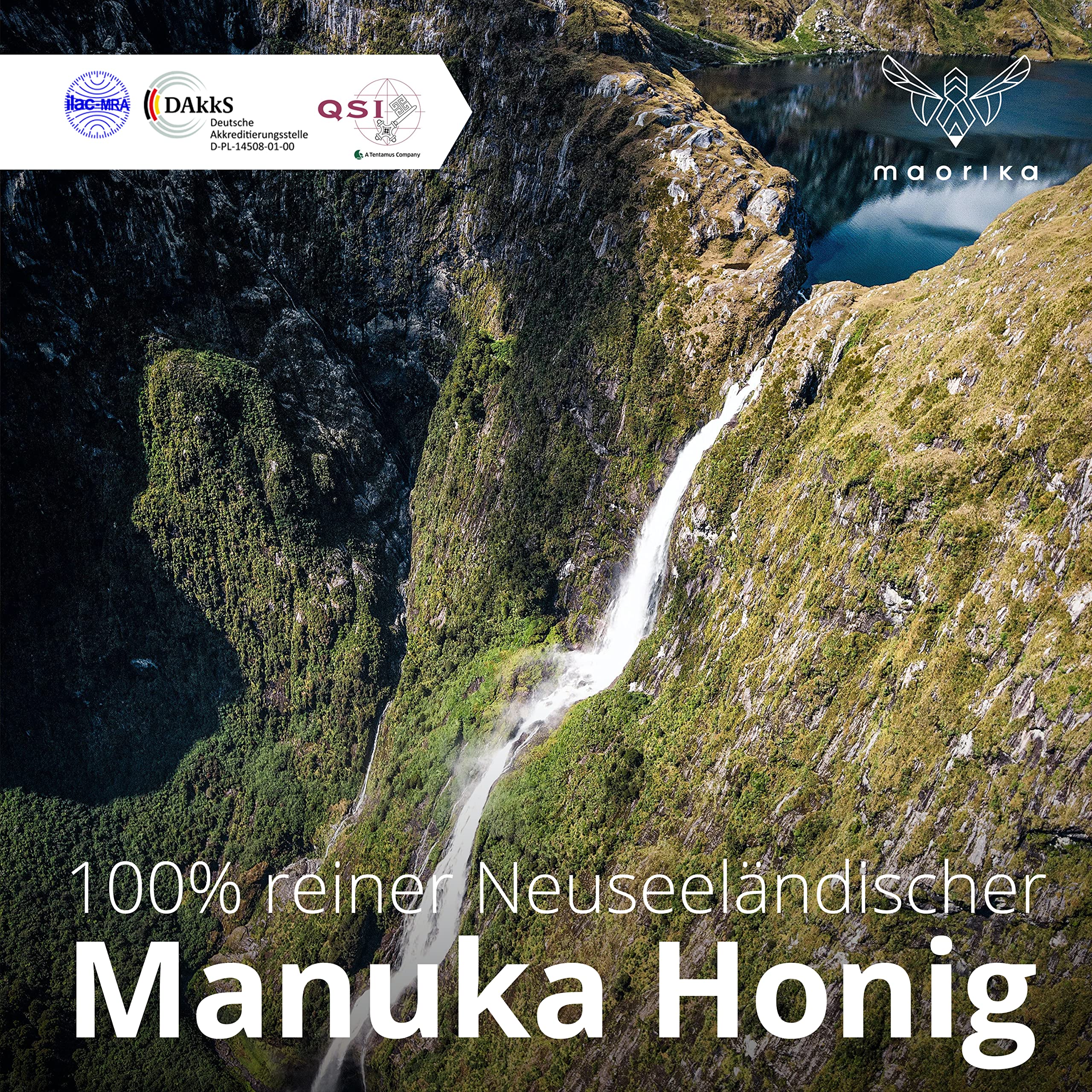 maorika - Manuka Honig 400 MGO + 250g im Glas (lichtundurchlässig, kein Plastik) - laborgeprüft, zertifiziert aus Neuseeland